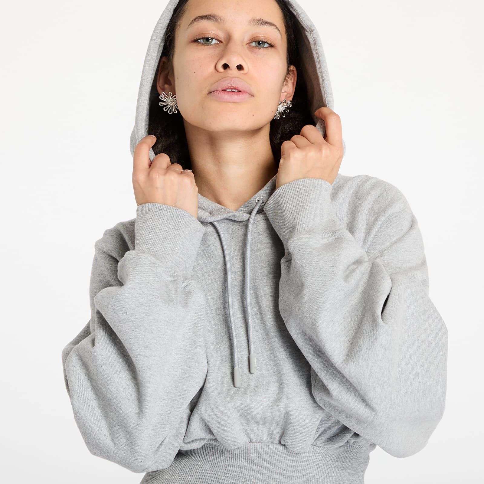 Hoodies and sweatshirts  adidas By Stella McCartney Cro-Packed Hoodie Medium Grey Heather