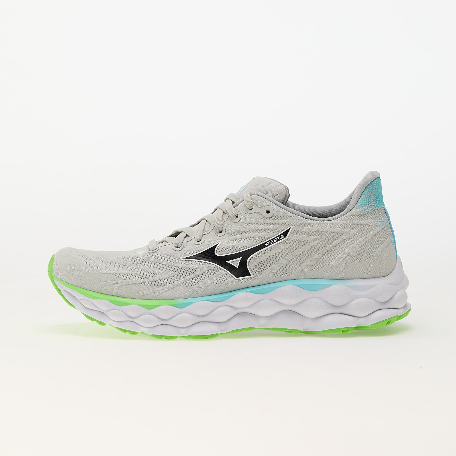 Levně Tenisky Mizuno Wave Sky 8 Nimbus Cloud/ Black/ Green Gecko