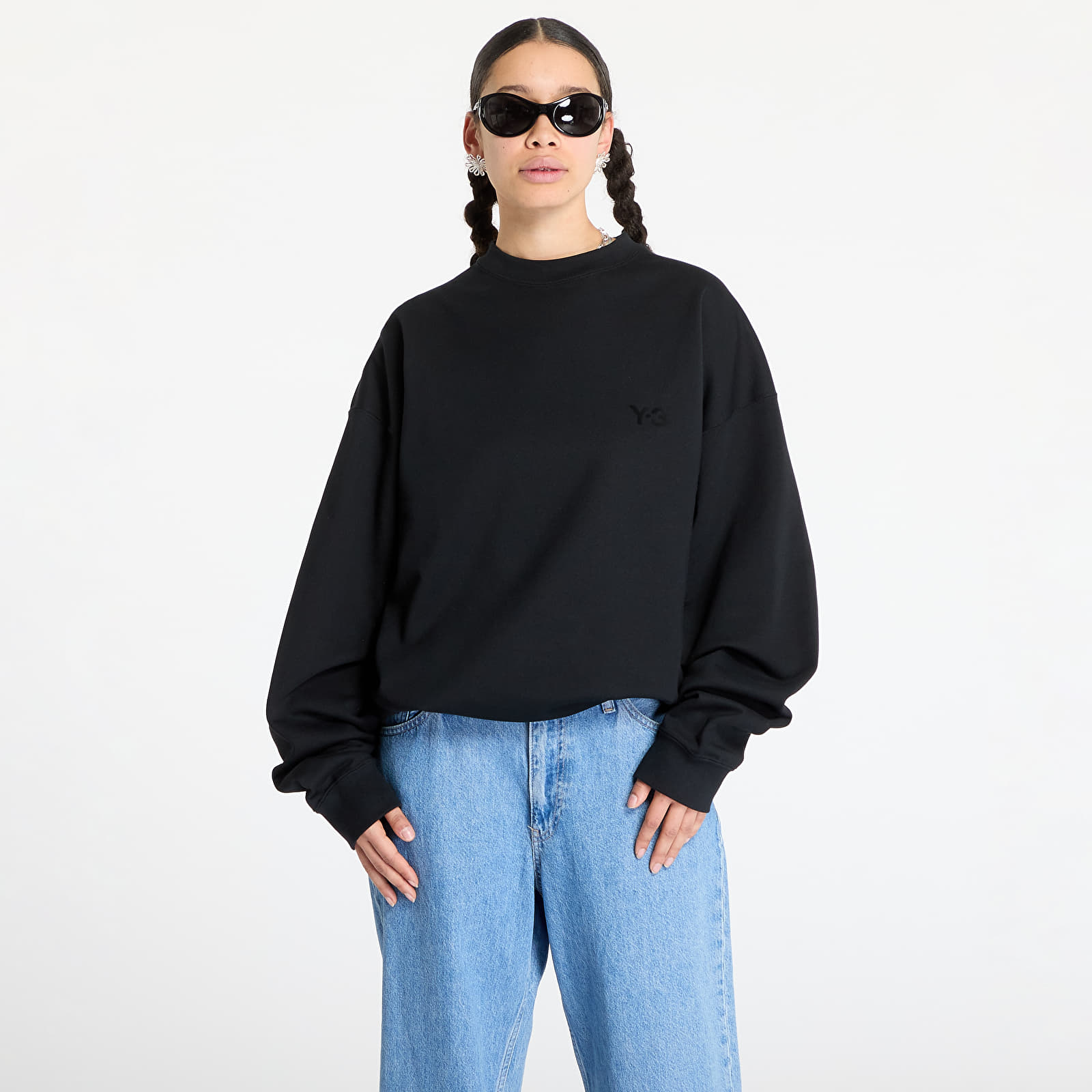 Kapucnis pulóverek és pulcsik Y-3 French Terry Crew Sweatshirt UNISEX Black