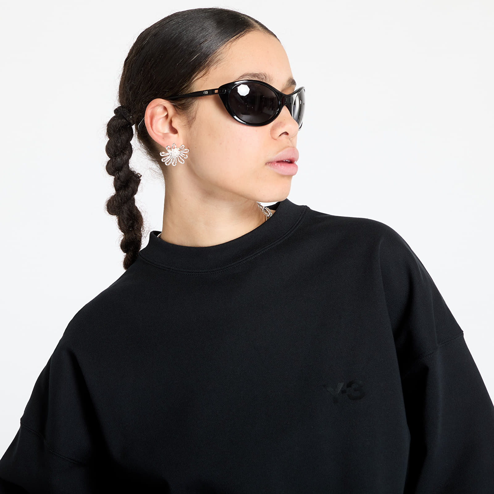 Kapucnis pulóverek és pulcsik Y-3 French Terry Crew Sweatshirt UNISEX Black