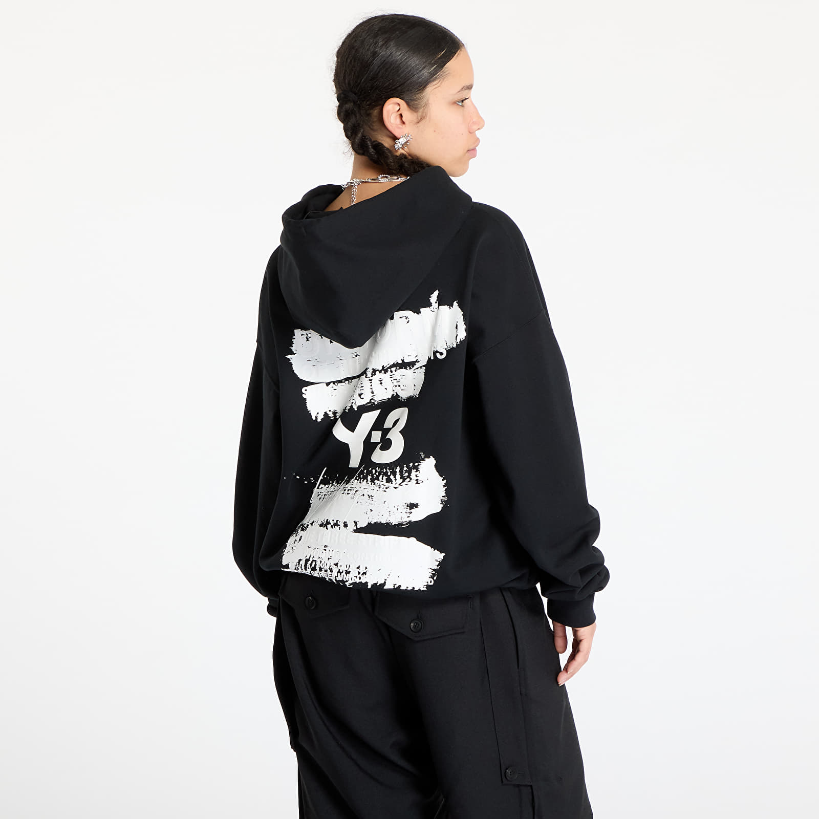 Kapucnis pulóverek és pulcsik Y-3 Graphic Hoodie UNISEX Black