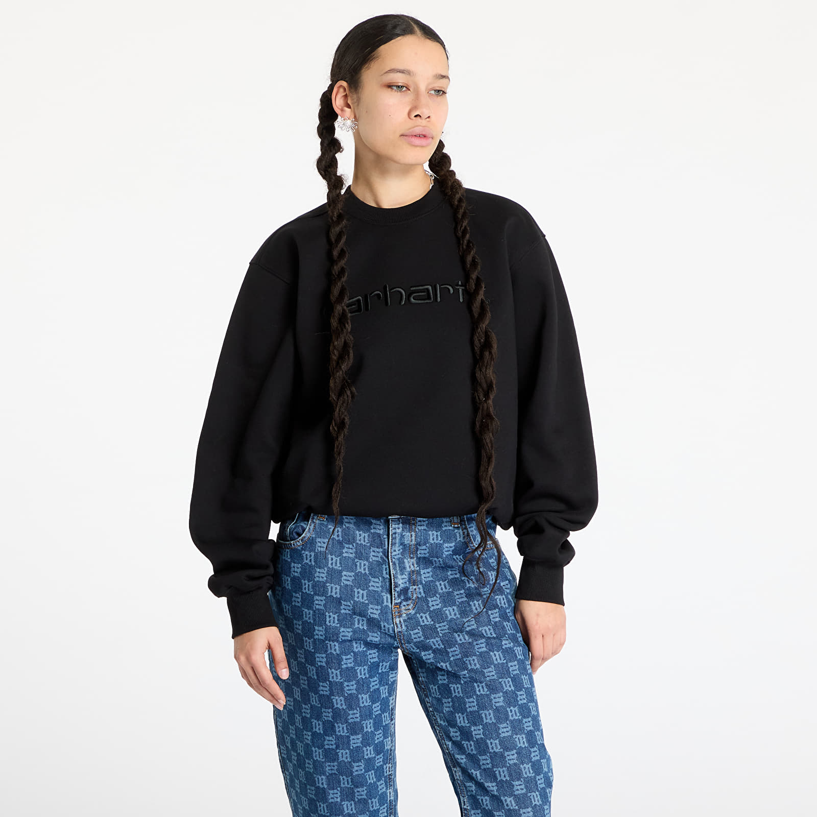 Kapucnis pulóverek és pulcsik Carhartt WIP Carhartt Sweat Black/ Black 