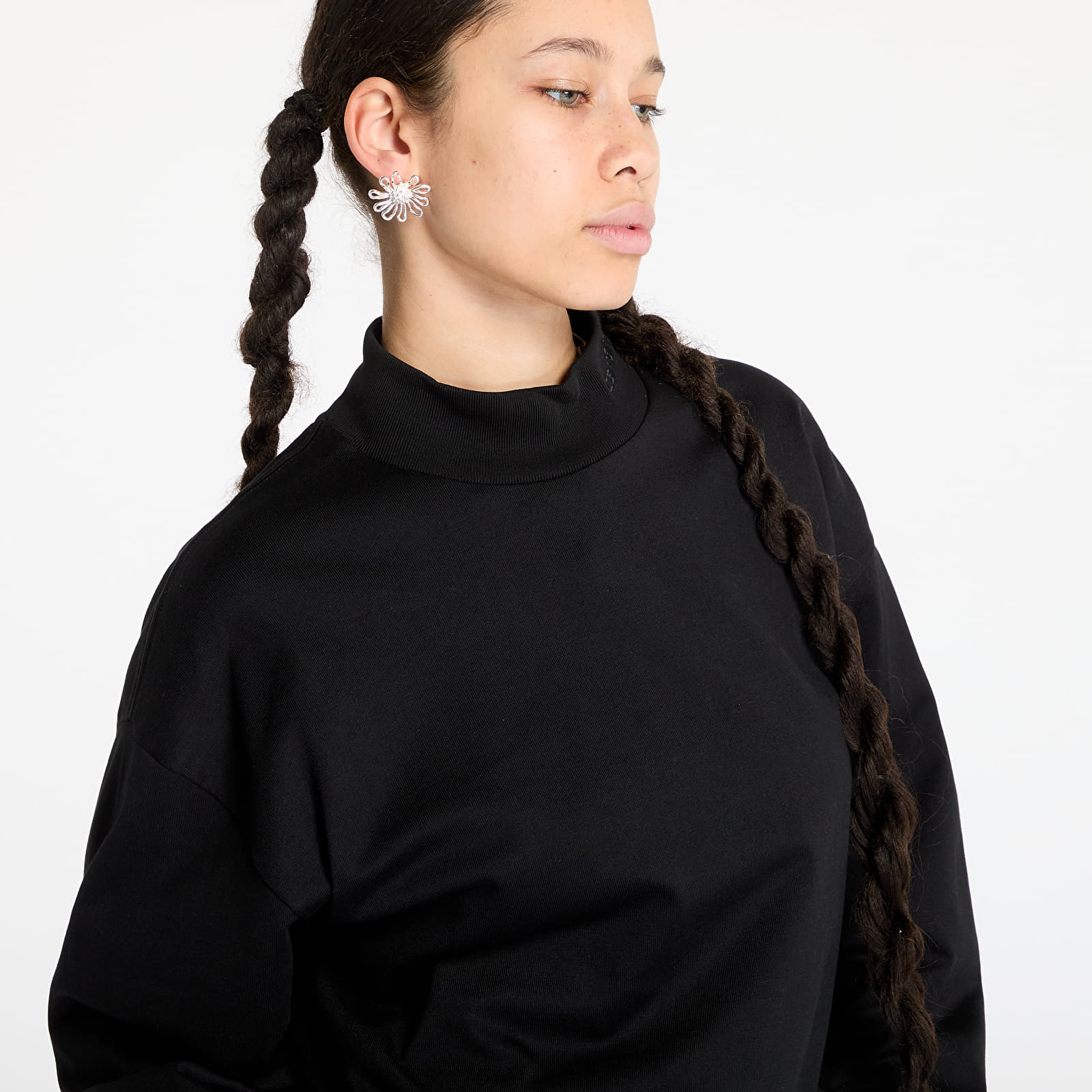 T-shirty męskie Carhartt WIP L/S Script Mockneck T-Shirt UNISEX Black