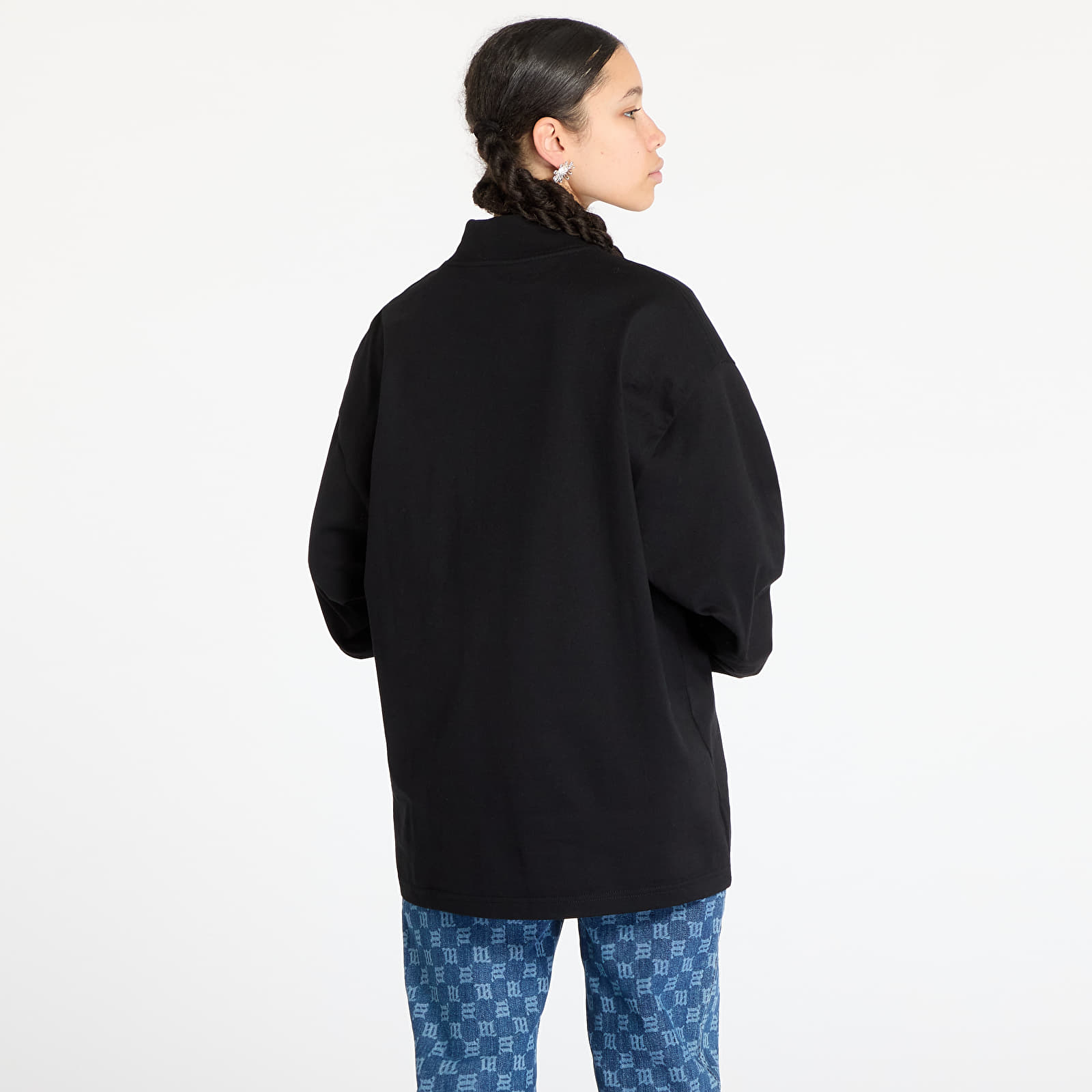 T-shirty męskie Carhartt WIP L/S Script Mockneck T-Shirt UNISEX Black
