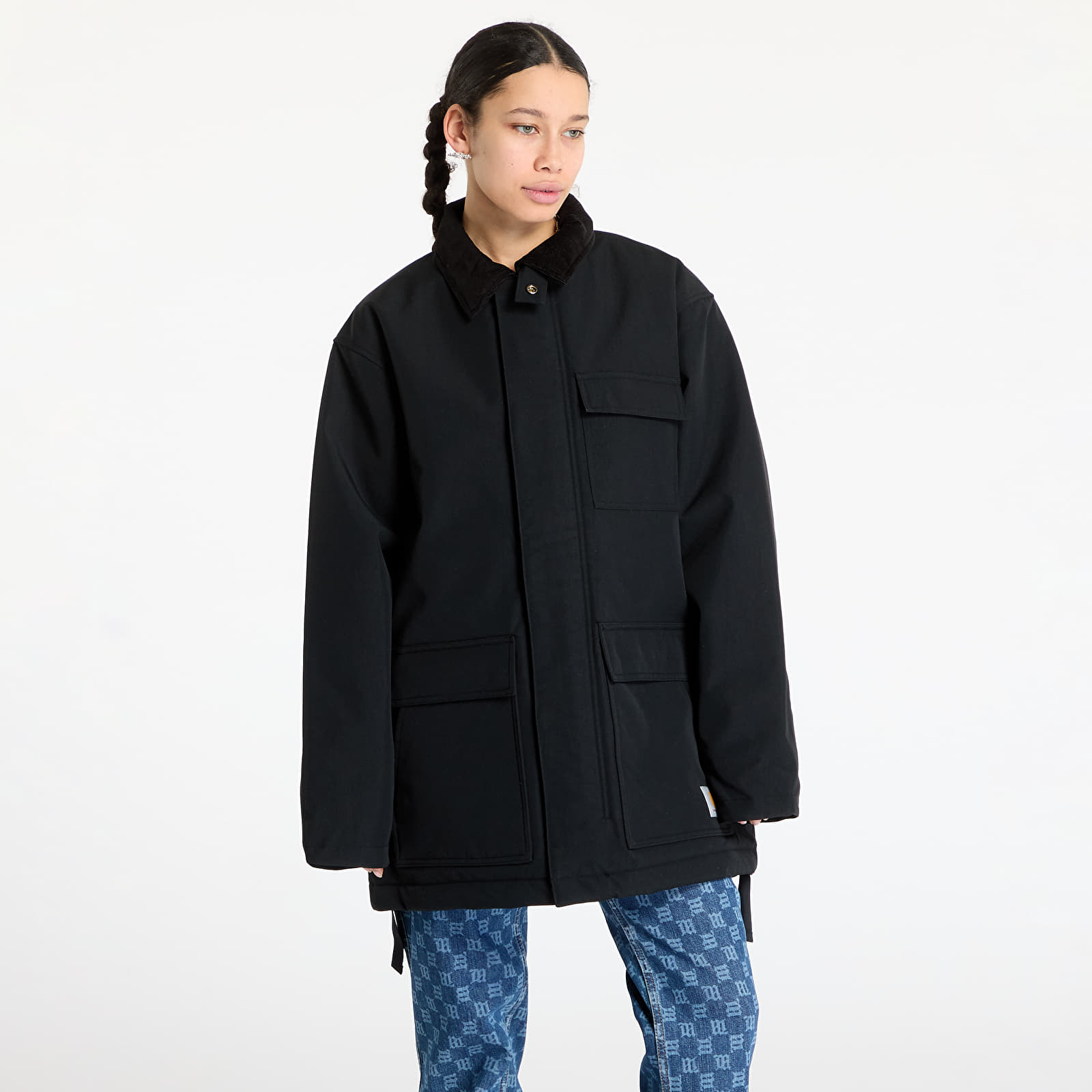 Meeste jakid Carhartt WIP Clarton Coat UNISEX Black/ Black
