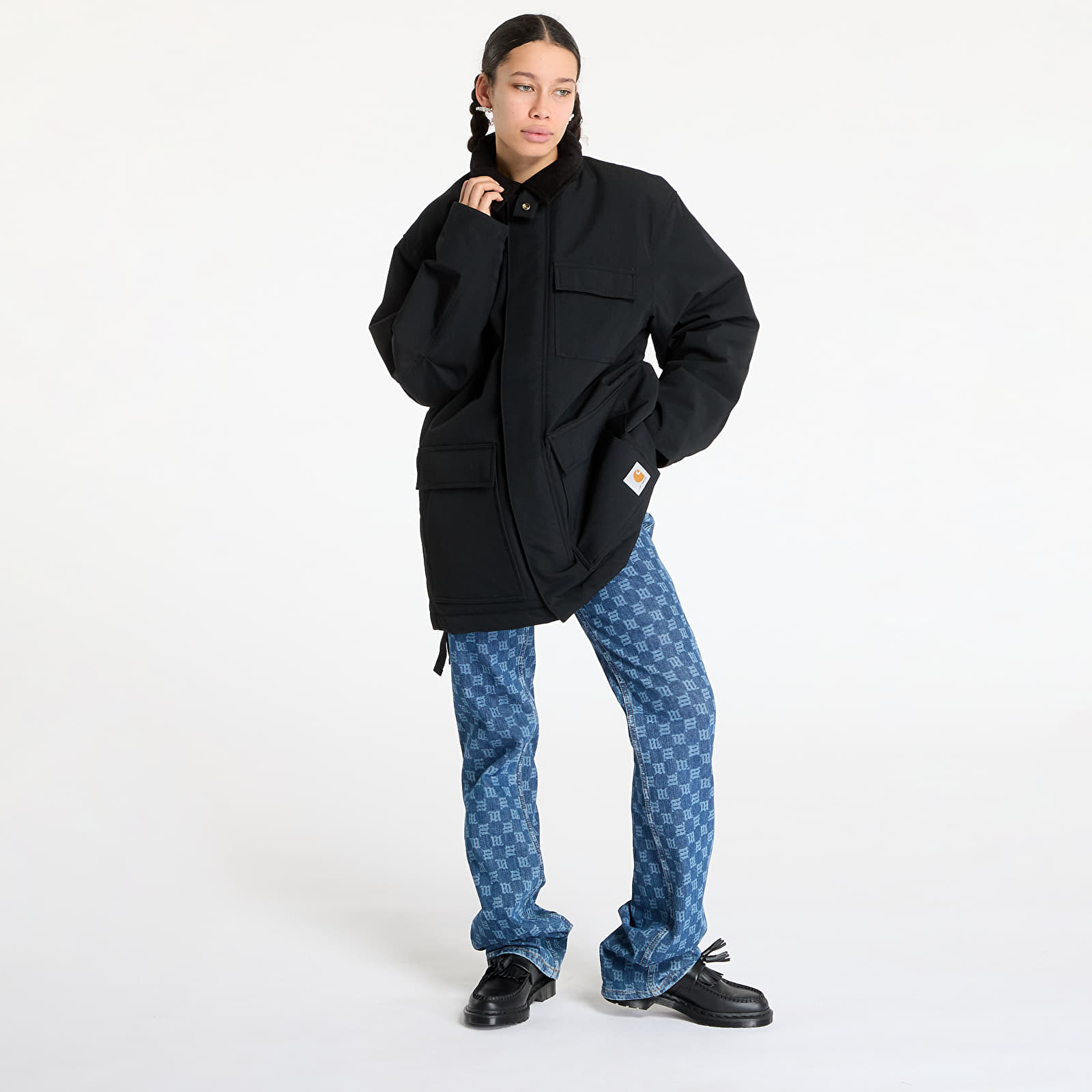 Meeste jakid Carhartt WIP Clarton Coat UNISEX Black/ Black