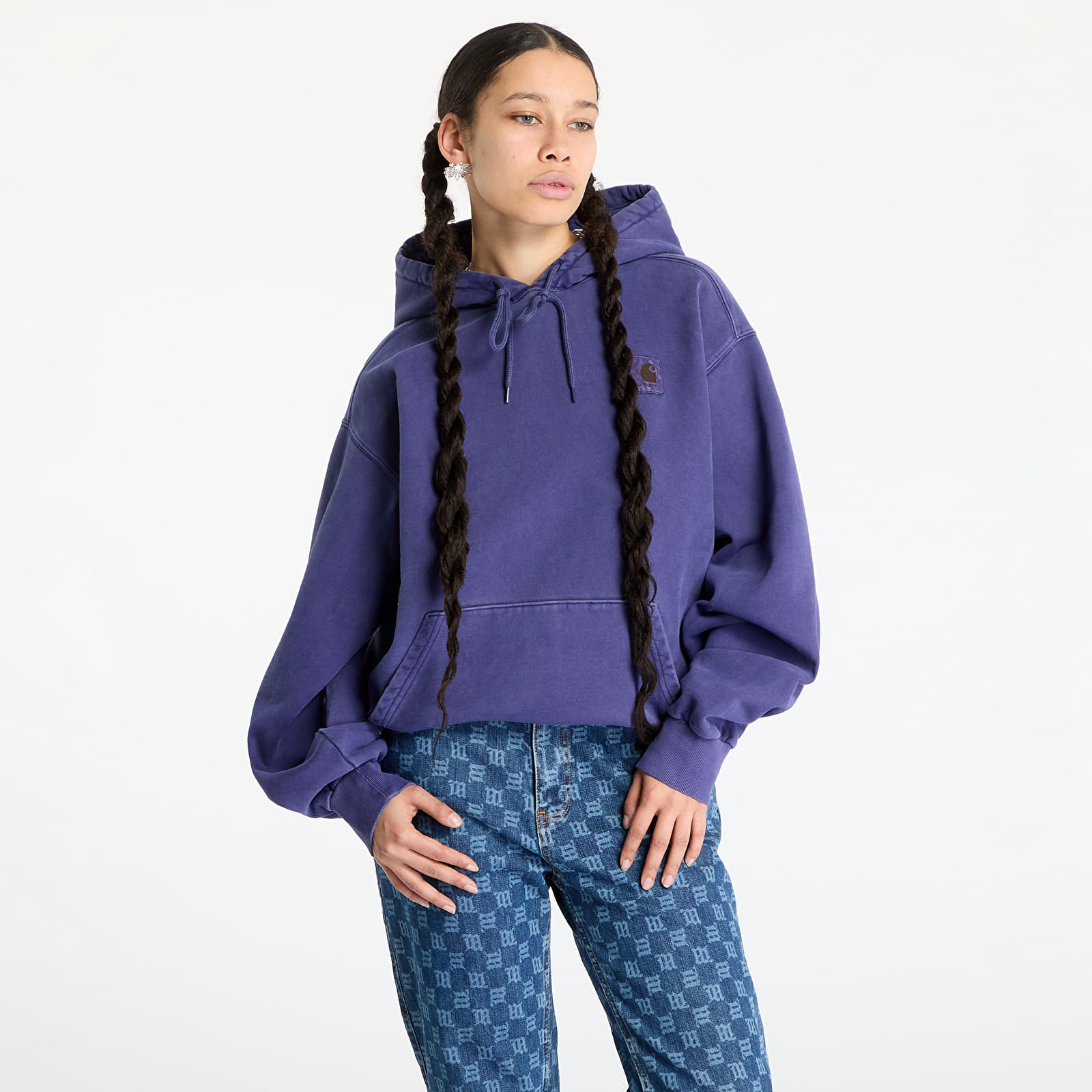Hoodies für Männer Carhartt WIP Hooded Vista Sweat UNISEX Aura Garment Dyed
