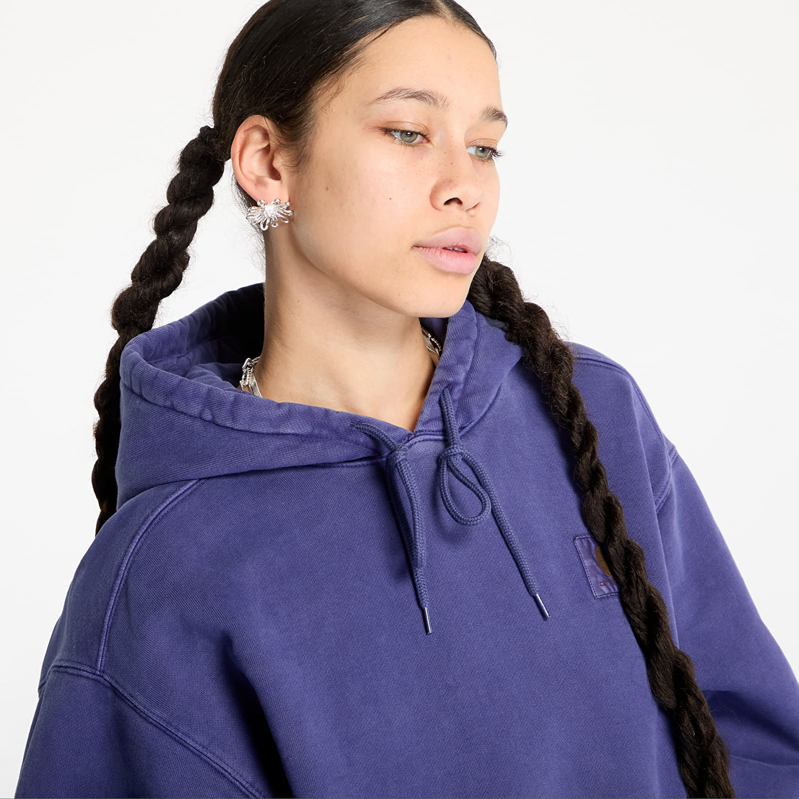Hoodies für Männer Carhartt WIP Hooded Vista Sweat UNISEX Aura Garment Dyed