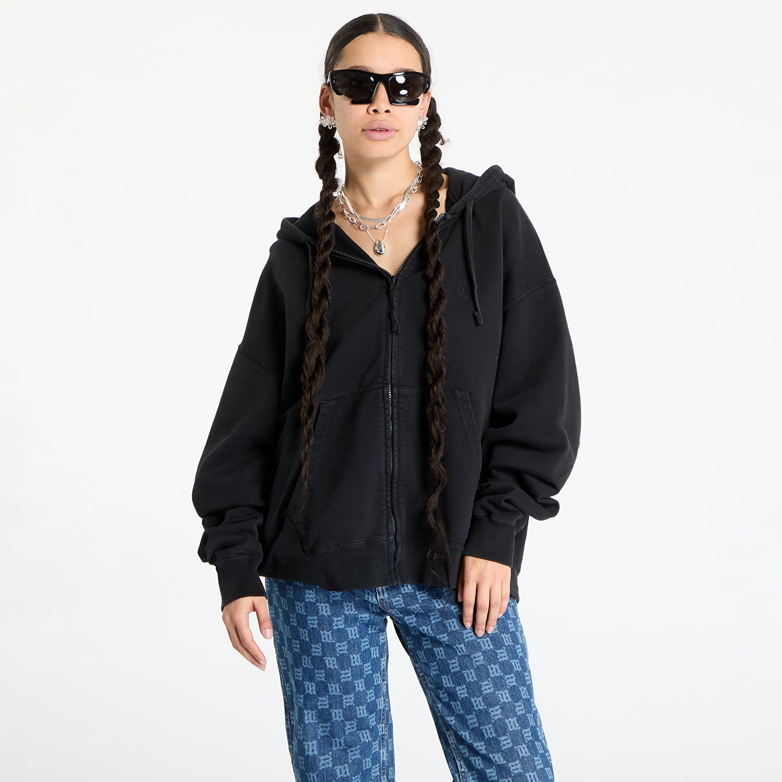 Hoodies and sweatshirts  Alyx Studio Essentials Boxy Zip-Up Hoodie UNISEX Charcoal