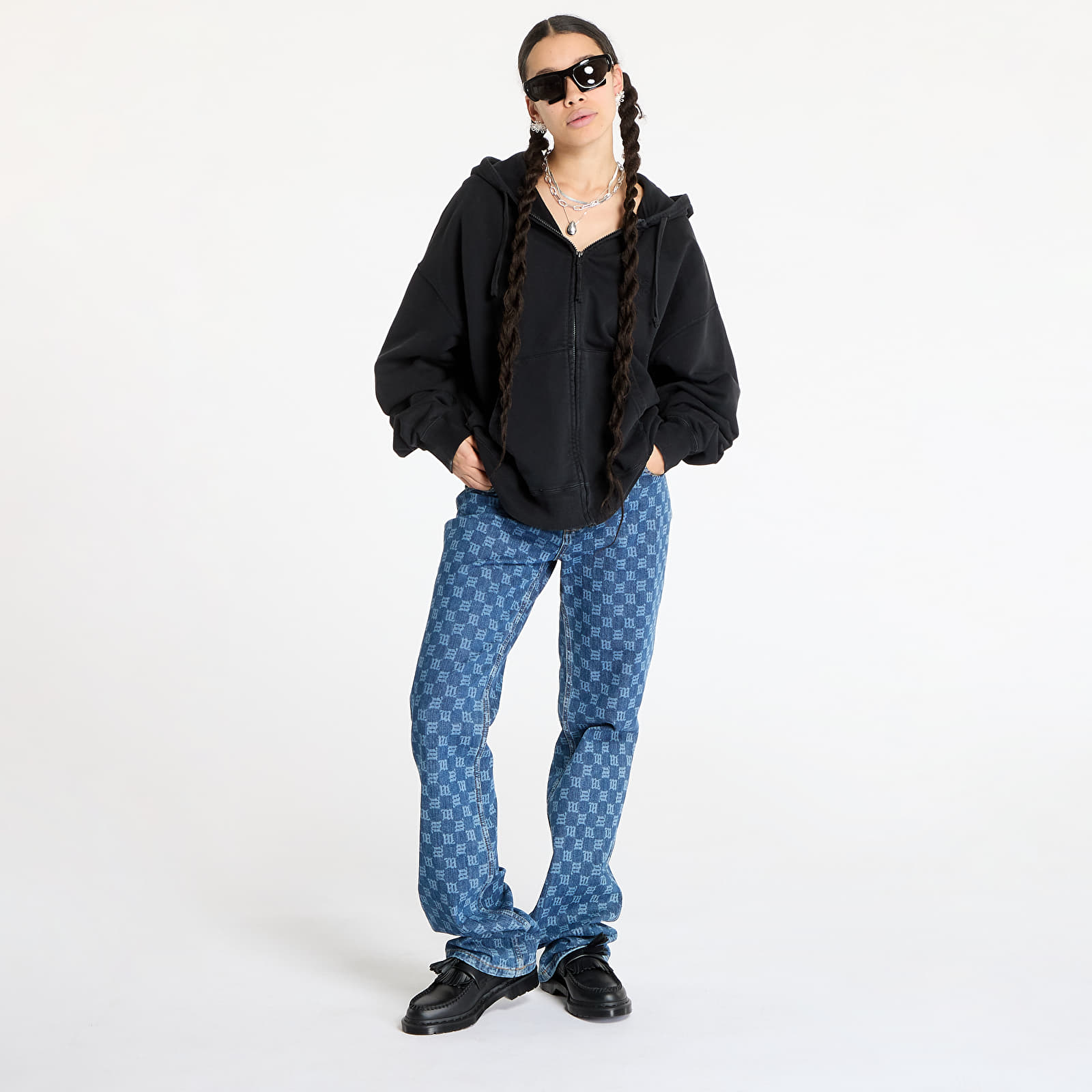 Hoodies and sweatshirts  Alyx Studio Essentials Boxy Zip-Up Hoodie UNISEX Charcoal