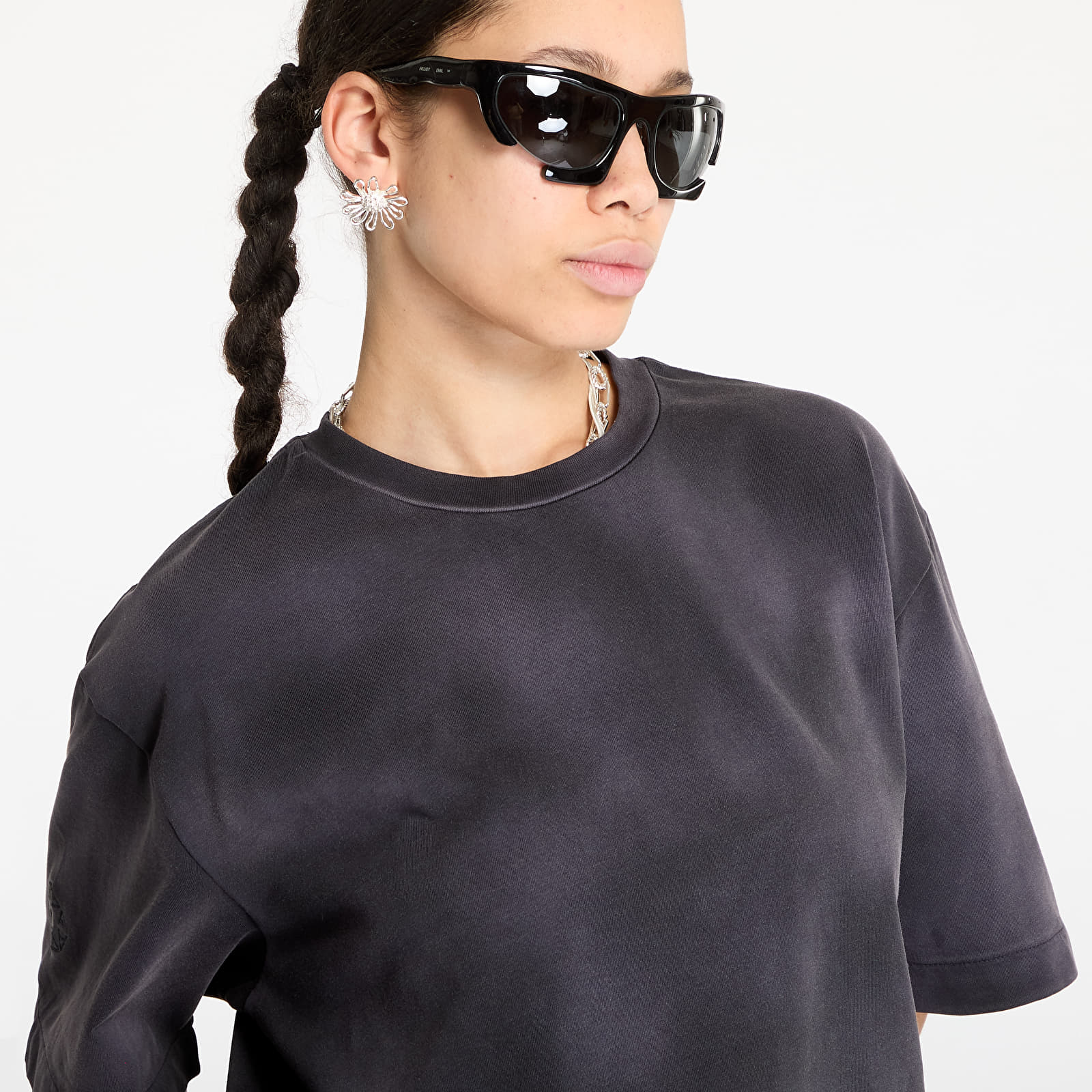 Männer T-Shirts Alyx Studio Garment Dye Tee Washed Black