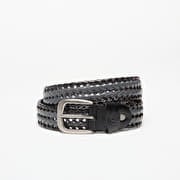 DIME Braided Leather Belt Black/ Charcoal