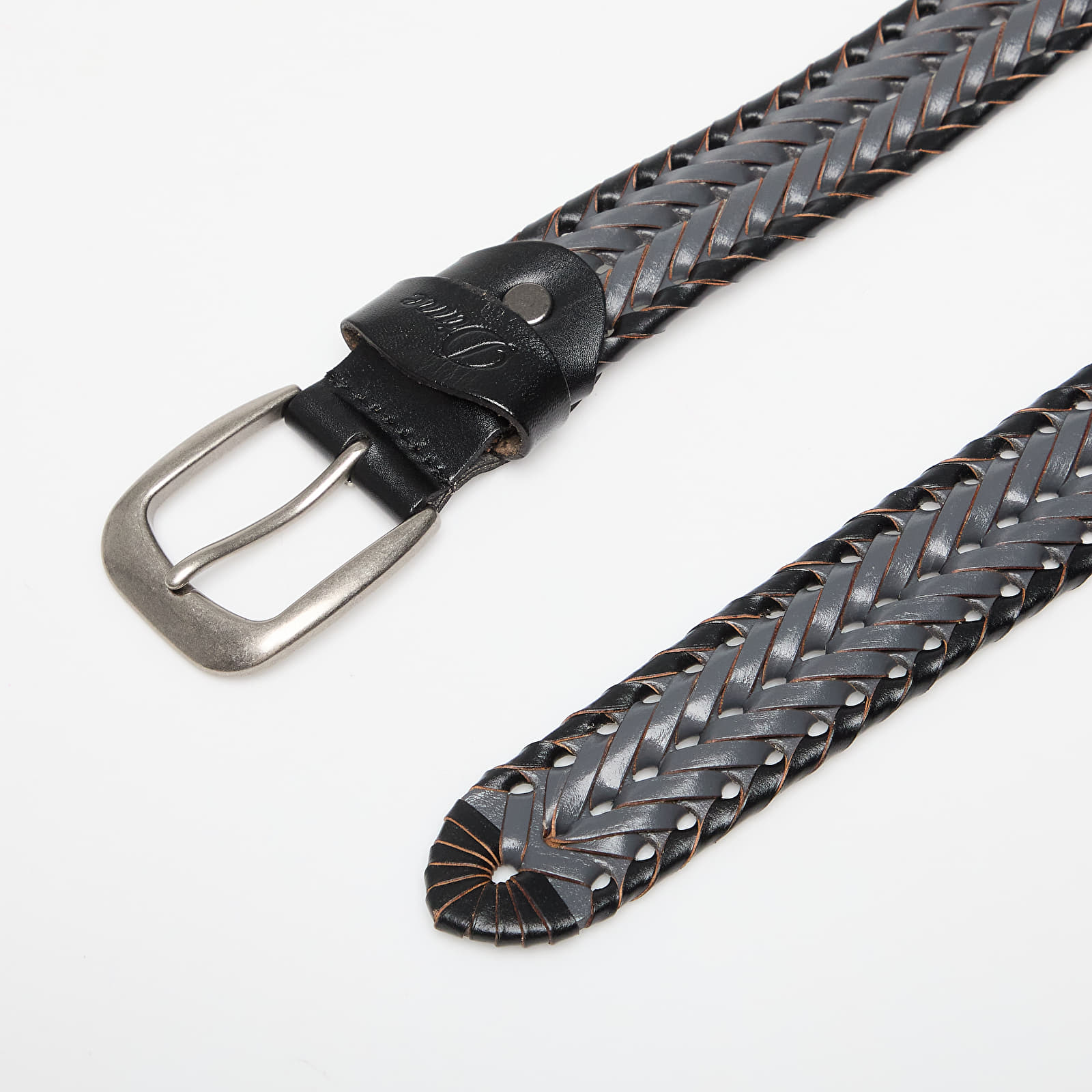 Belts DIME Braided Leather Belt Black/ Charcoal