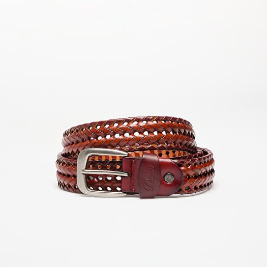 Cinturón DIME Braided Leather Belt Caramel/ Brown