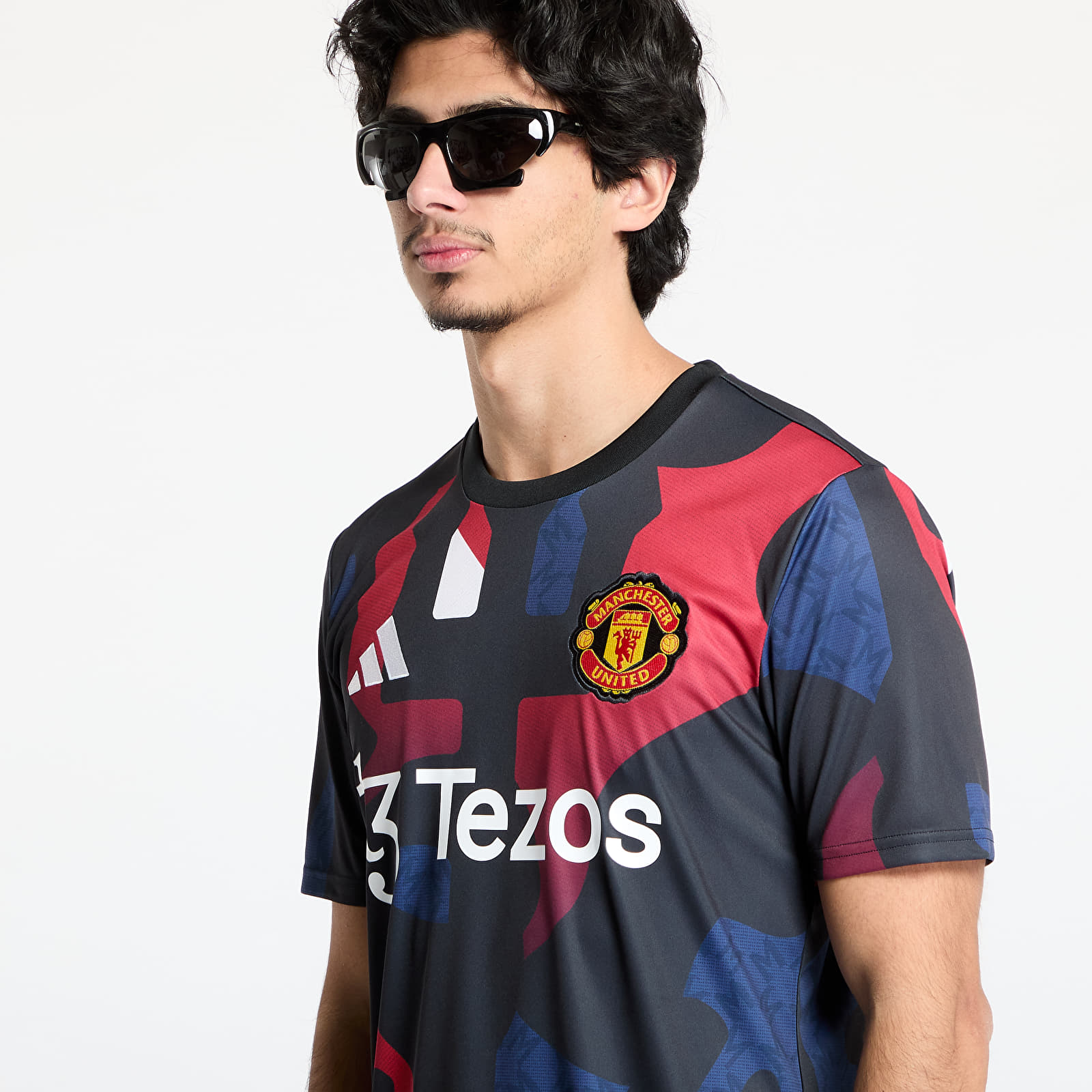 Maillots adidas Manchester United 2024/2025 Pre Match Jersey Black/ Mufc Red/ Off White/ Team Coll Burgundy 2
