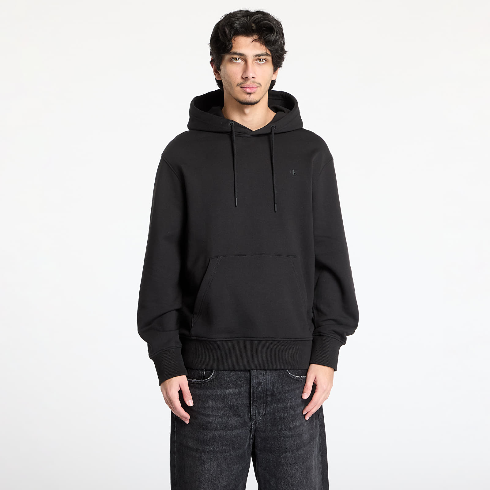 Mikiny Calvin Klein Jeans Typeface Graphic Hoodie Black