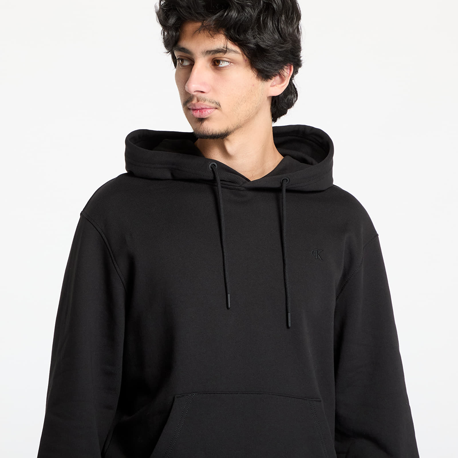 Mikiny Calvin Klein Jeans Typeface Graphic Hoodie Black