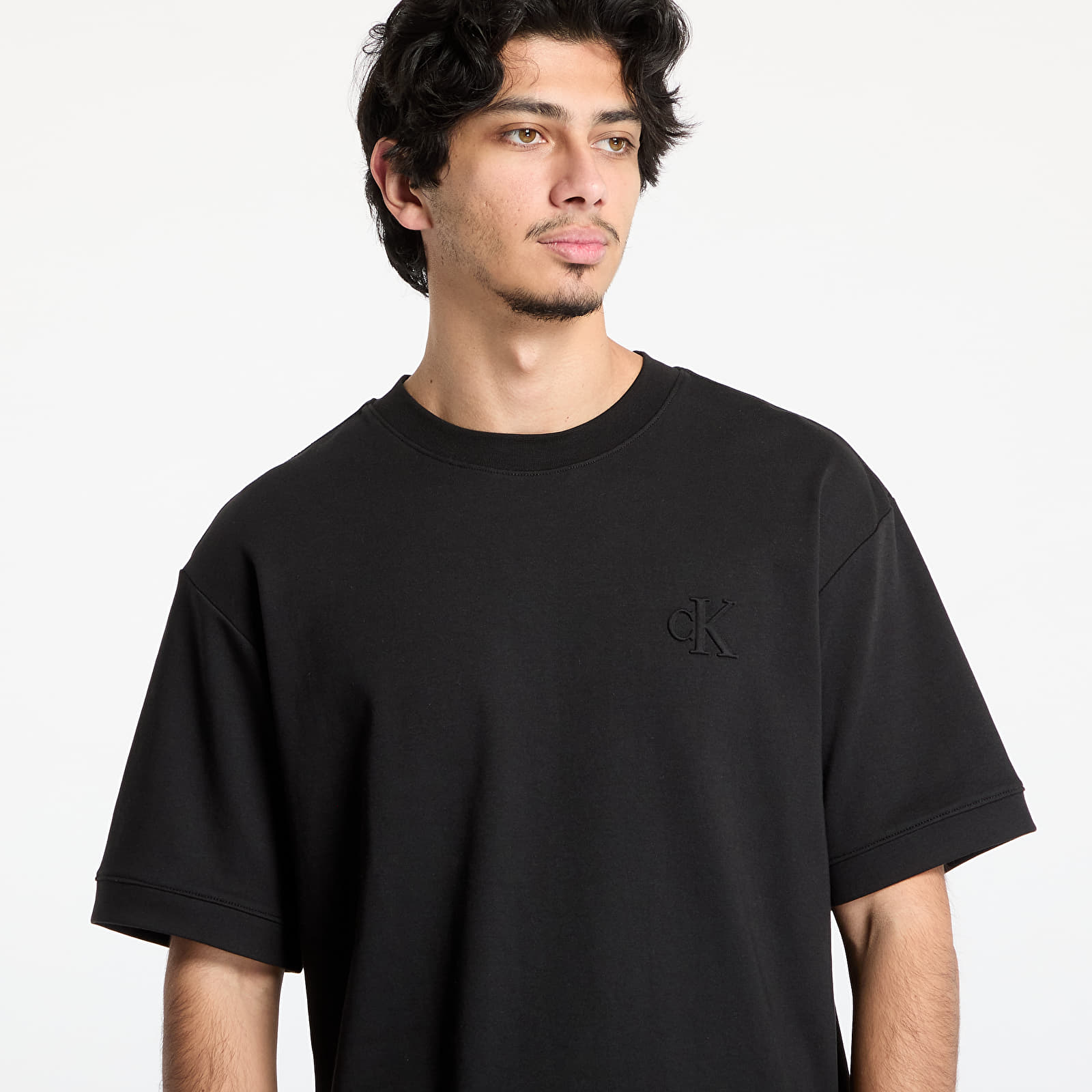 Pólók Calvin Klein Jeans Interlock Tee Black