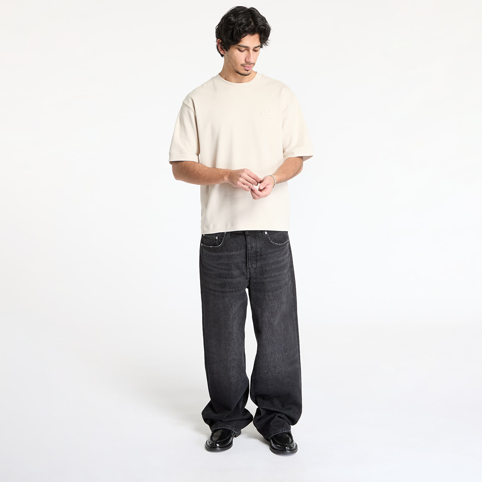 Koszulki Calvin Klein Jeans Interlock Tee Gray