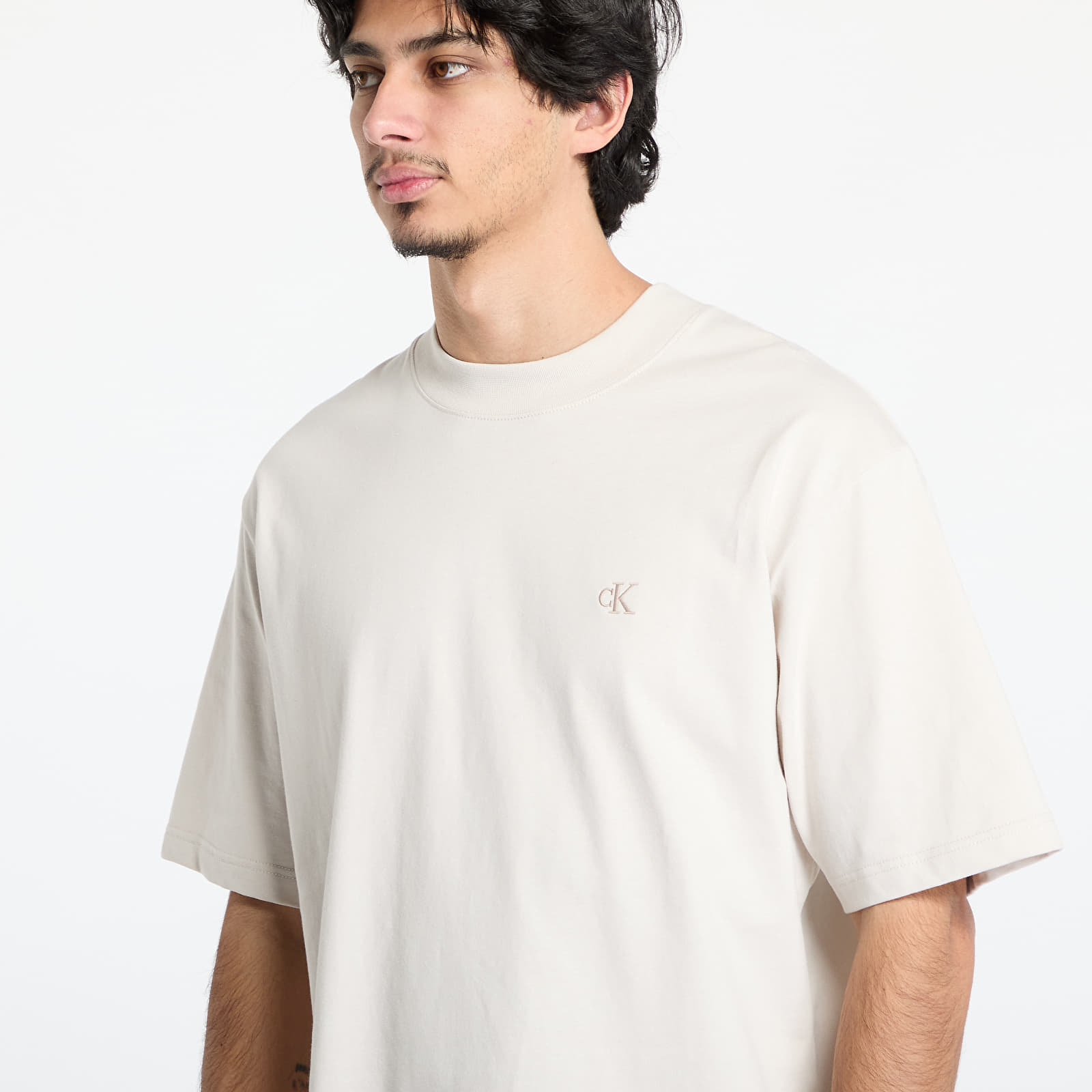 Pólók Calvin Klein Jeans Heavy Relaxed Tee Gray