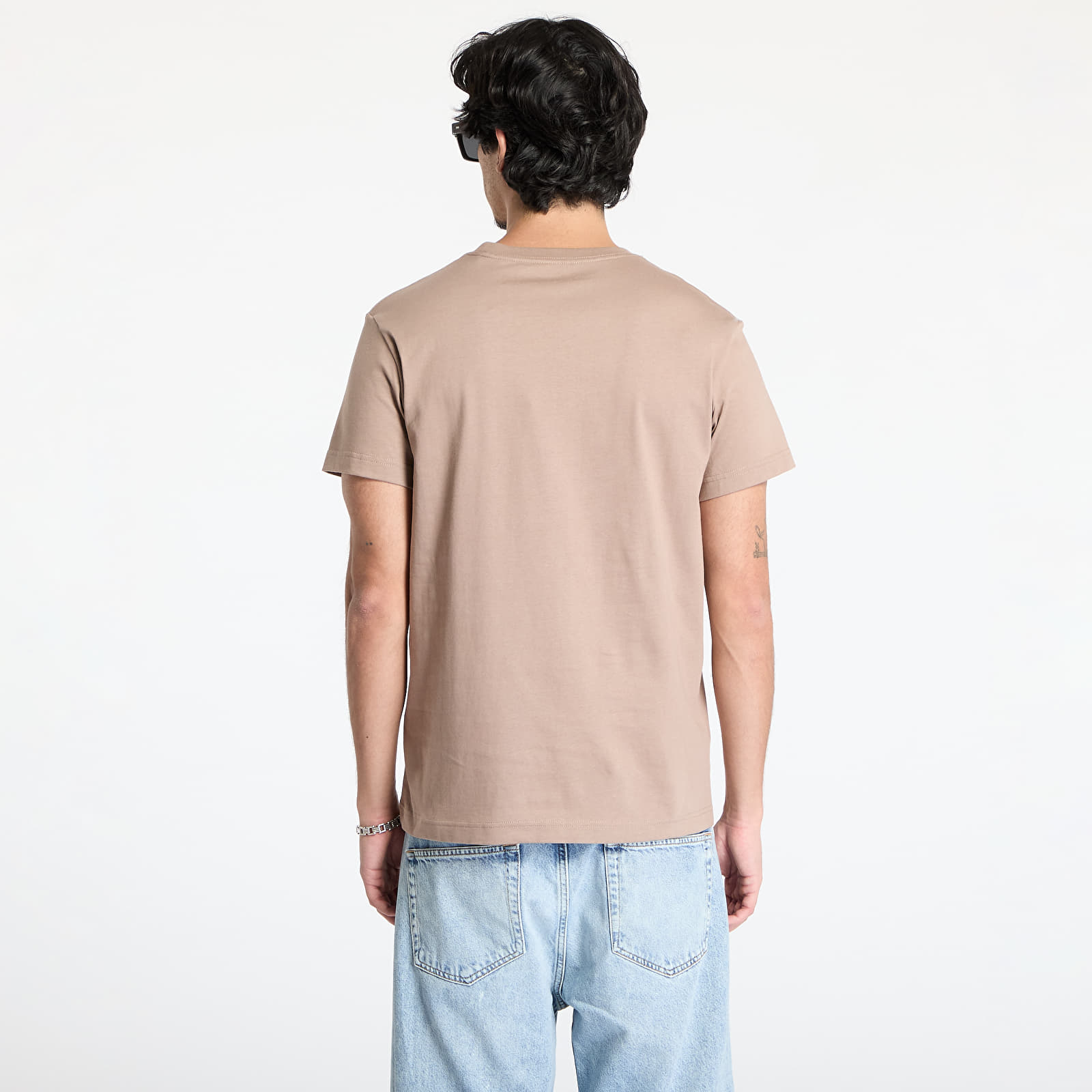 T-Shirts Calvin Klein Jeans Soft Box Monogram Tee Taupe Gray
