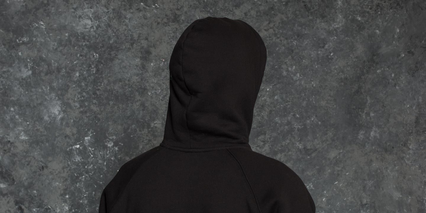 Mikiny Footshop Point of View Hoodie Black/ Black