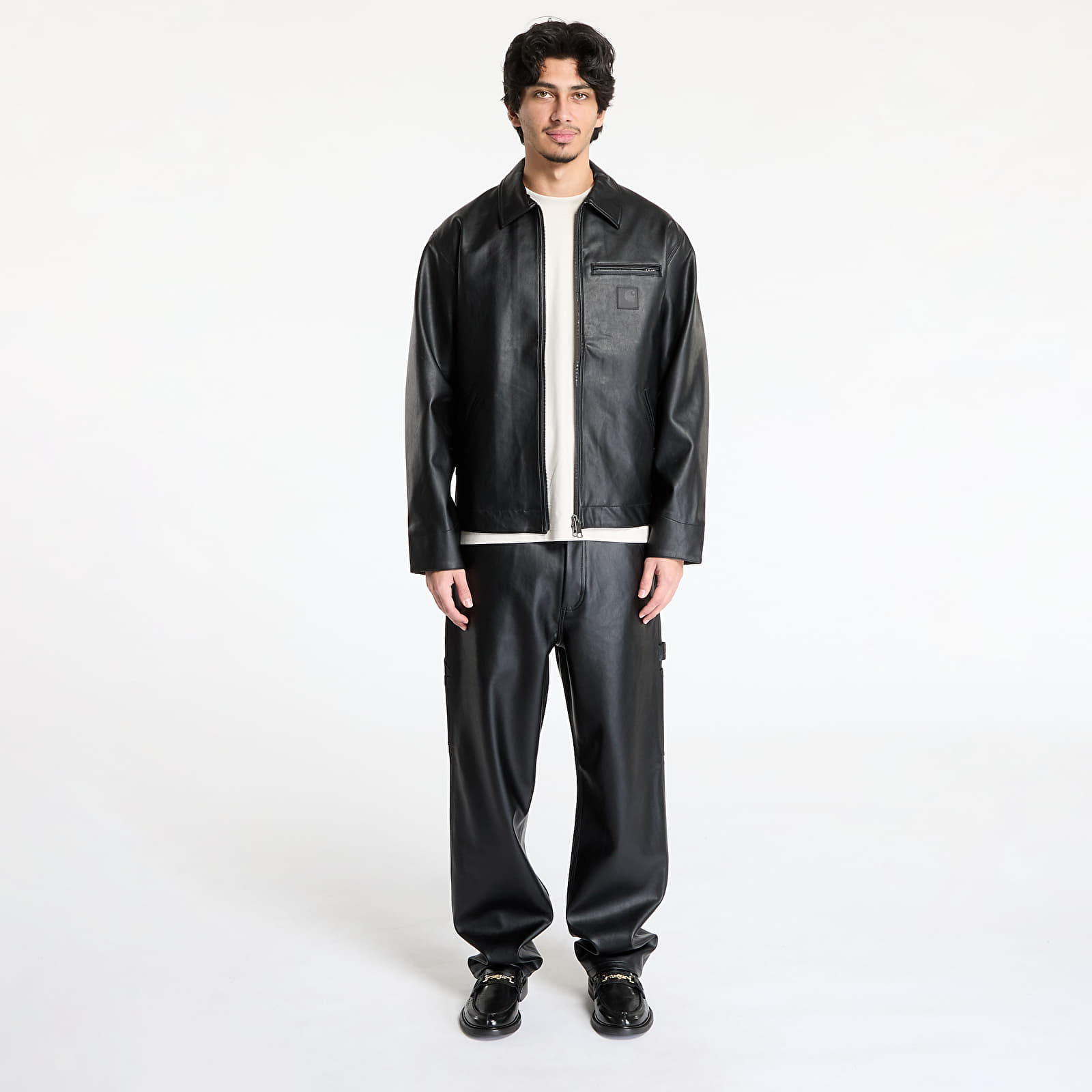 Férfi nadrágok Carhartt WIP Single Knee Pant Black