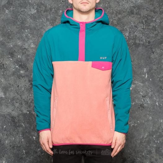 Jackets HUF Muir Hooded Pullover Jacket Dark Teal Footshop