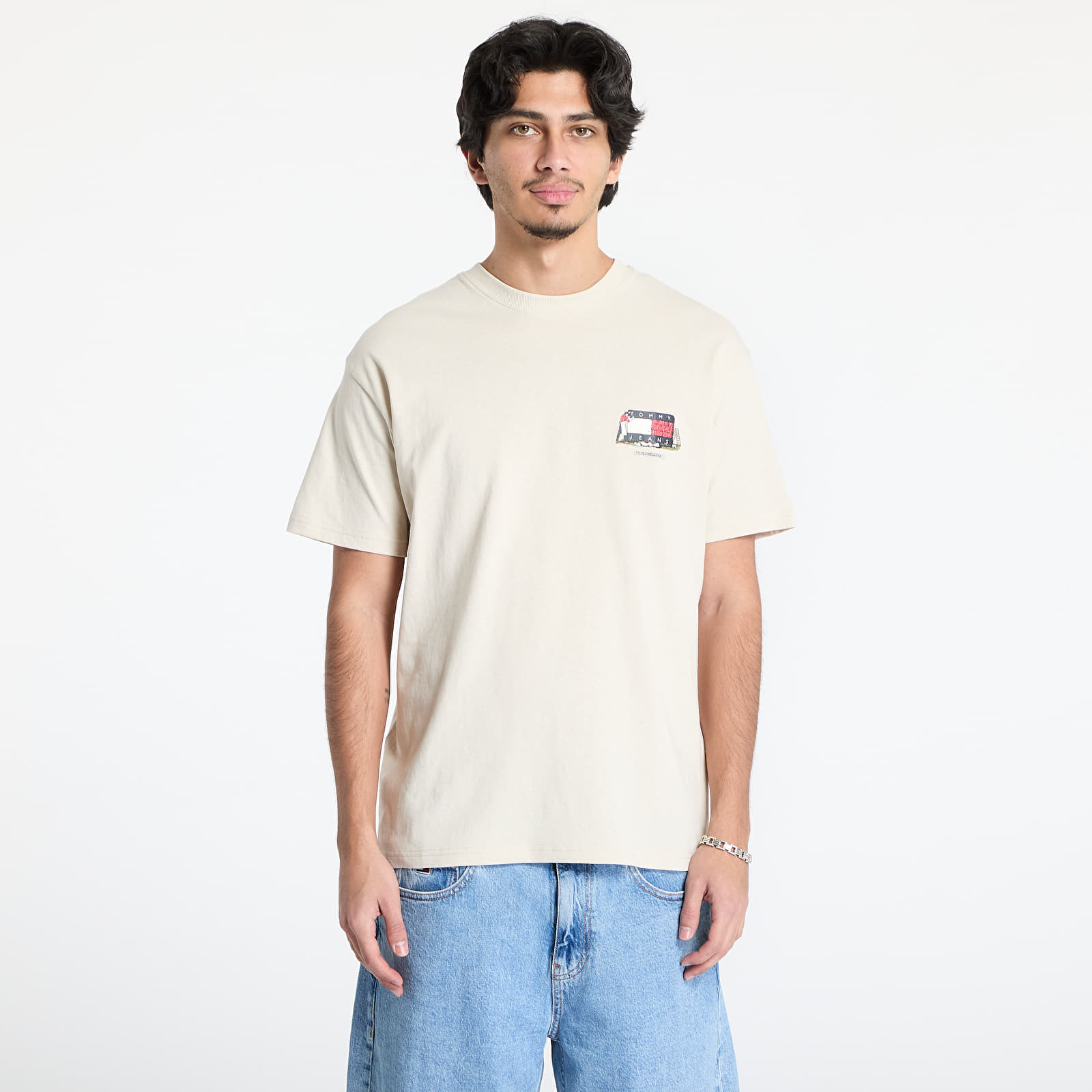 T-Shirts Tommy Jeans Rlx Novelty 1 Tee Beige
