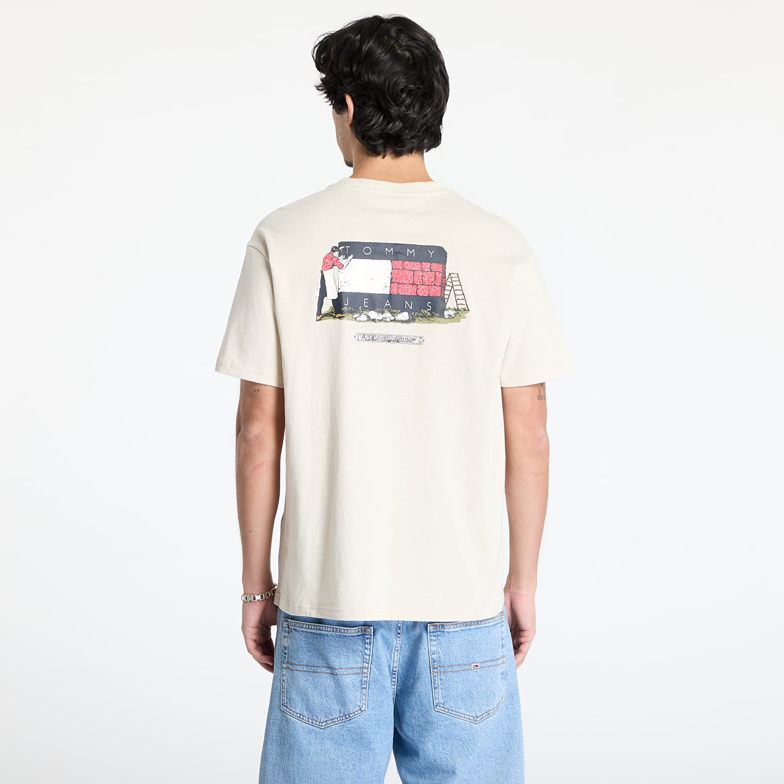 T-Shirts Tommy Jeans Rlx Novelty 1 Tee Beige