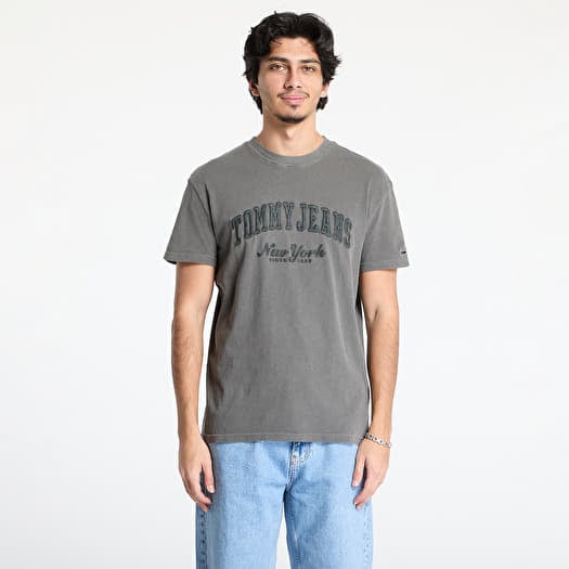T-shirt Tommy Jeans Reg Vintage Varsity Tee Black