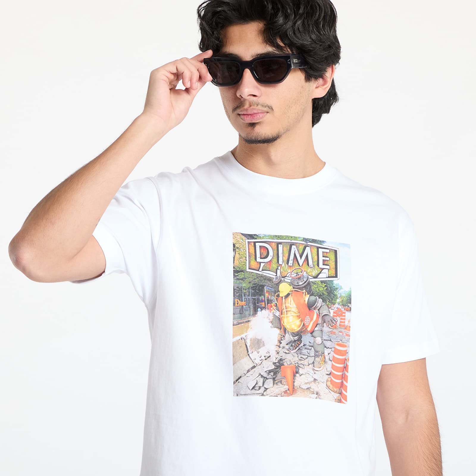 Koszulki DIME Pothole T-Shirt UNISEX White