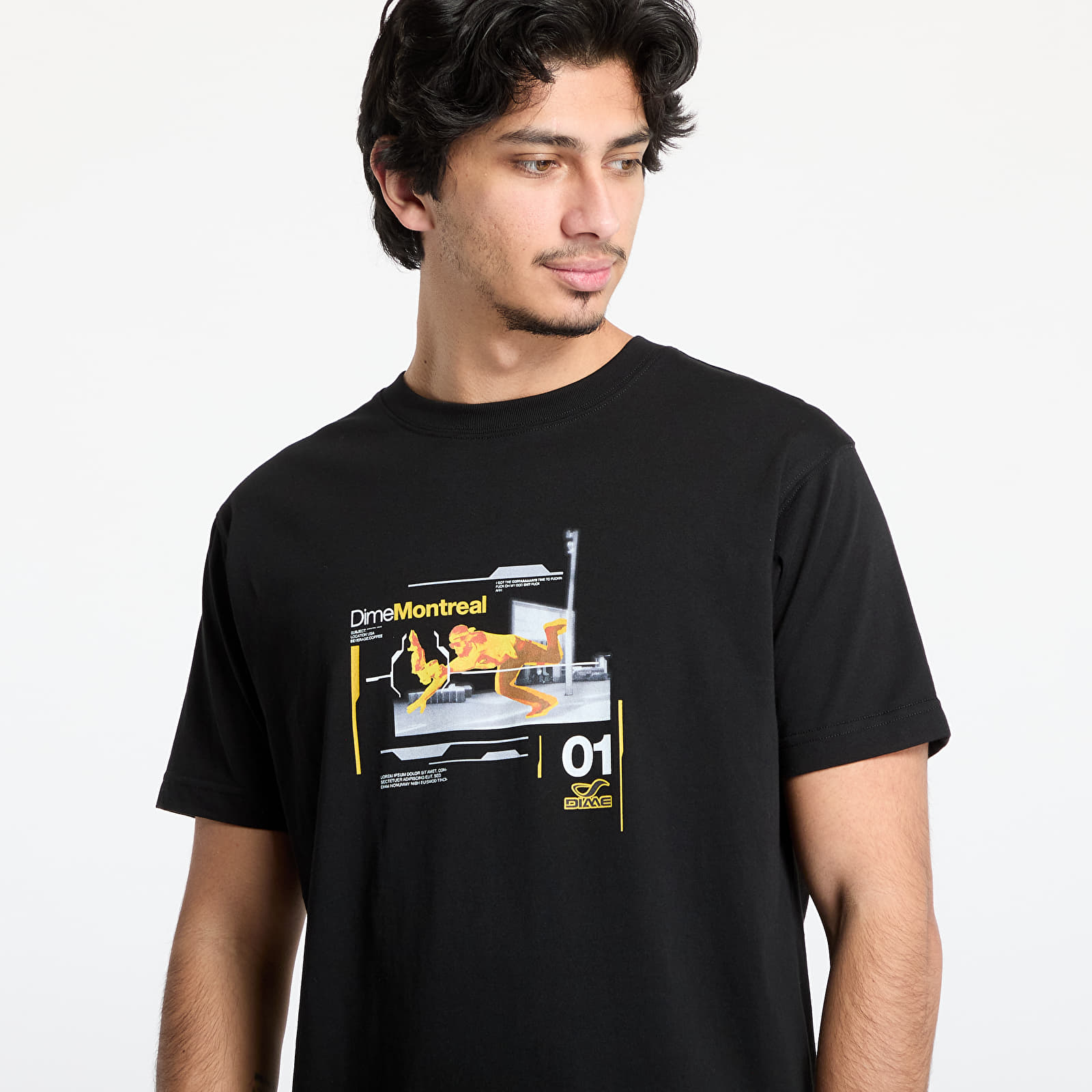 Pólók DIME One Step Beyond T-Shirt UNISEX Black