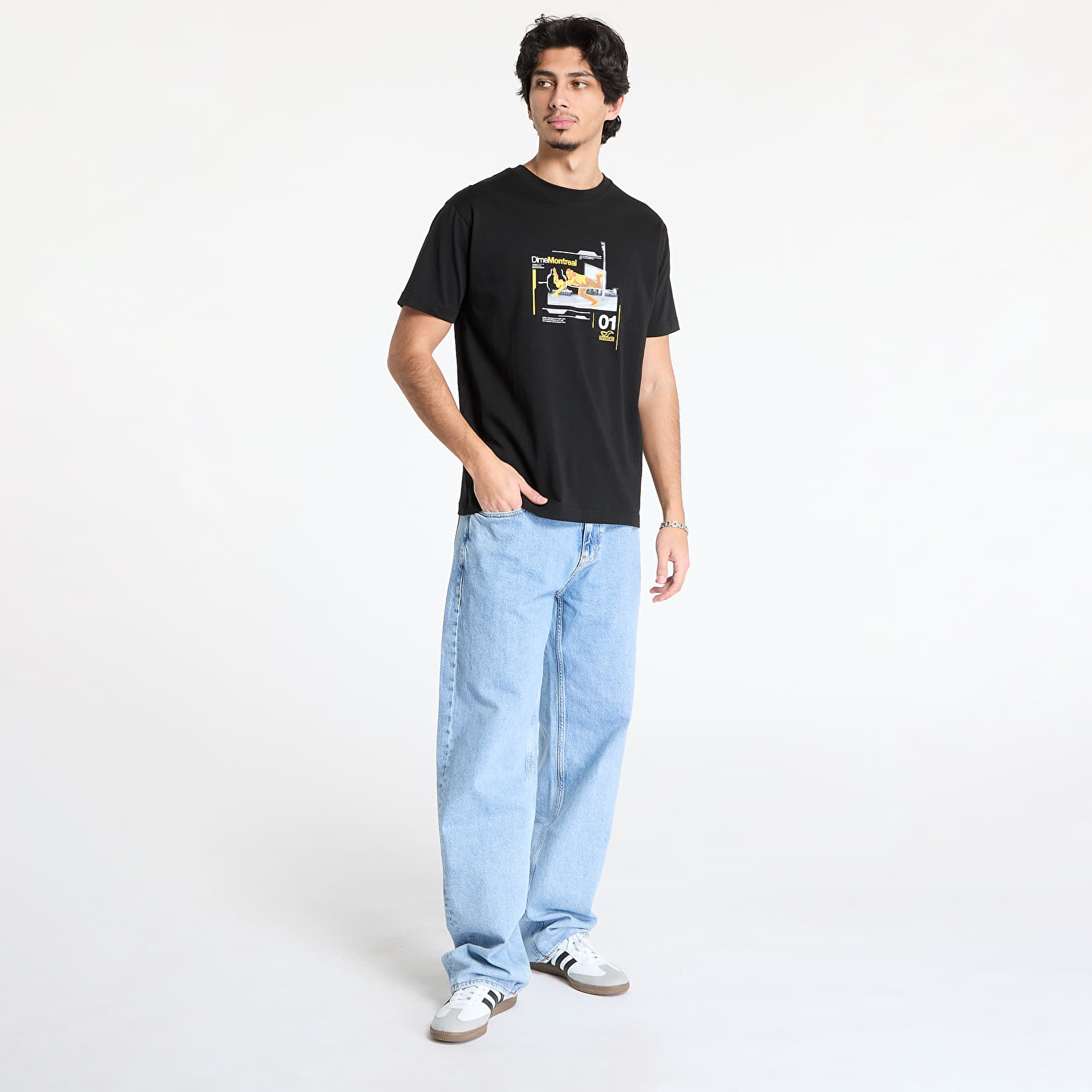 Pólók DIME One Step Beyond T-Shirt UNISEX Black