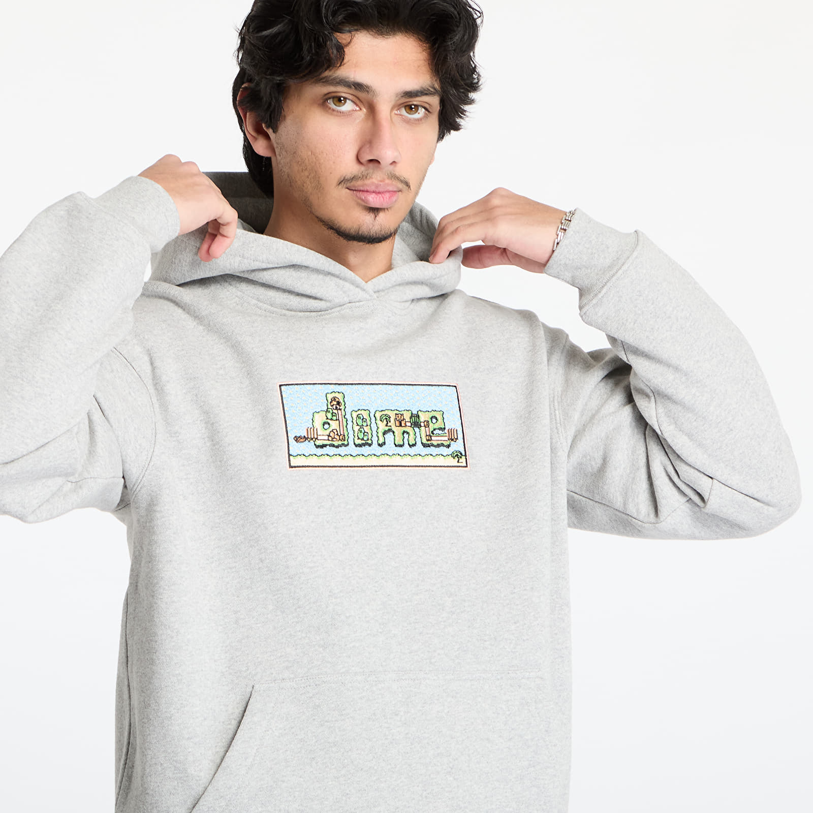 Kapucnis pulóverek és pulcsik DIME Dime World Hoodie UNISEX Heather Gray