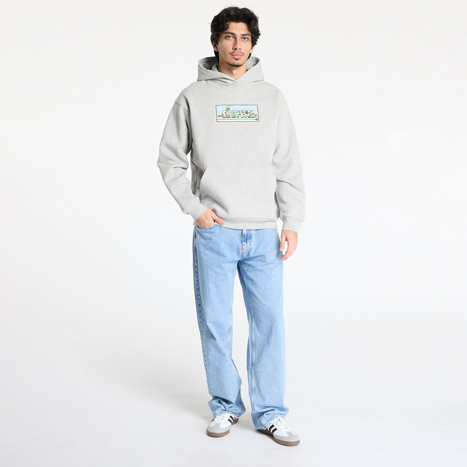 Kapucnis pulóverek és pulcsik DIME Dime World Hoodie UNISEX Heather Gray