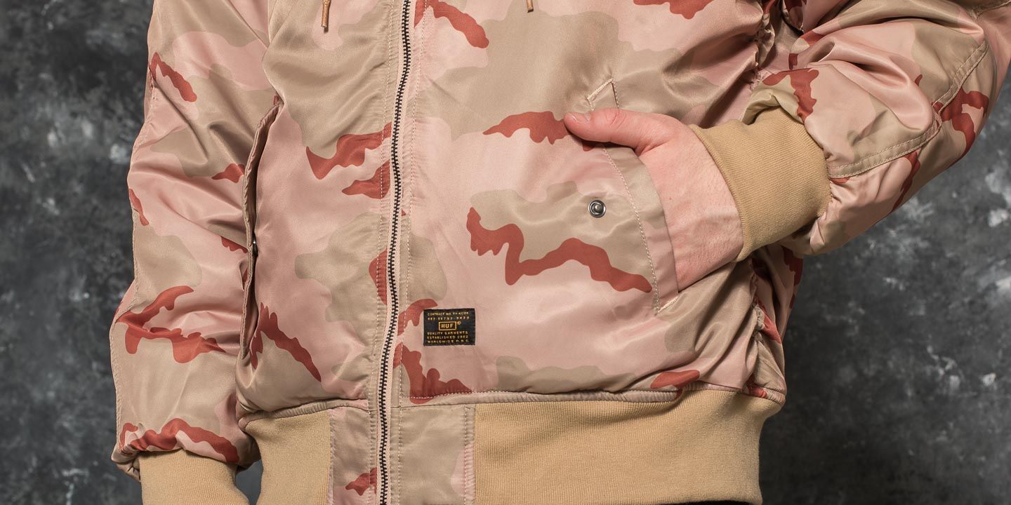 Jackets HUF N2B Jacket Desert Camo