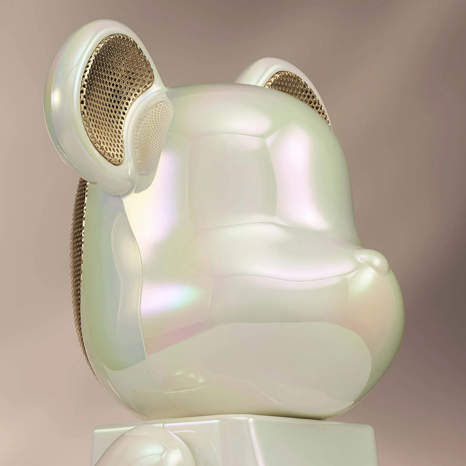 Egyéb kiegészítők Medicom Toy BE@RBRICK Audio 400% Pearl Mirage