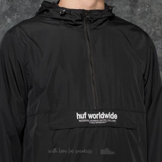 HUF Stadium Offside Anorak Jacket Black Footshop
