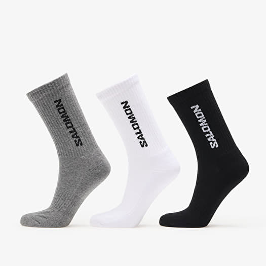 Salomon Everyday Crew Socks 3-Pack Black/ White