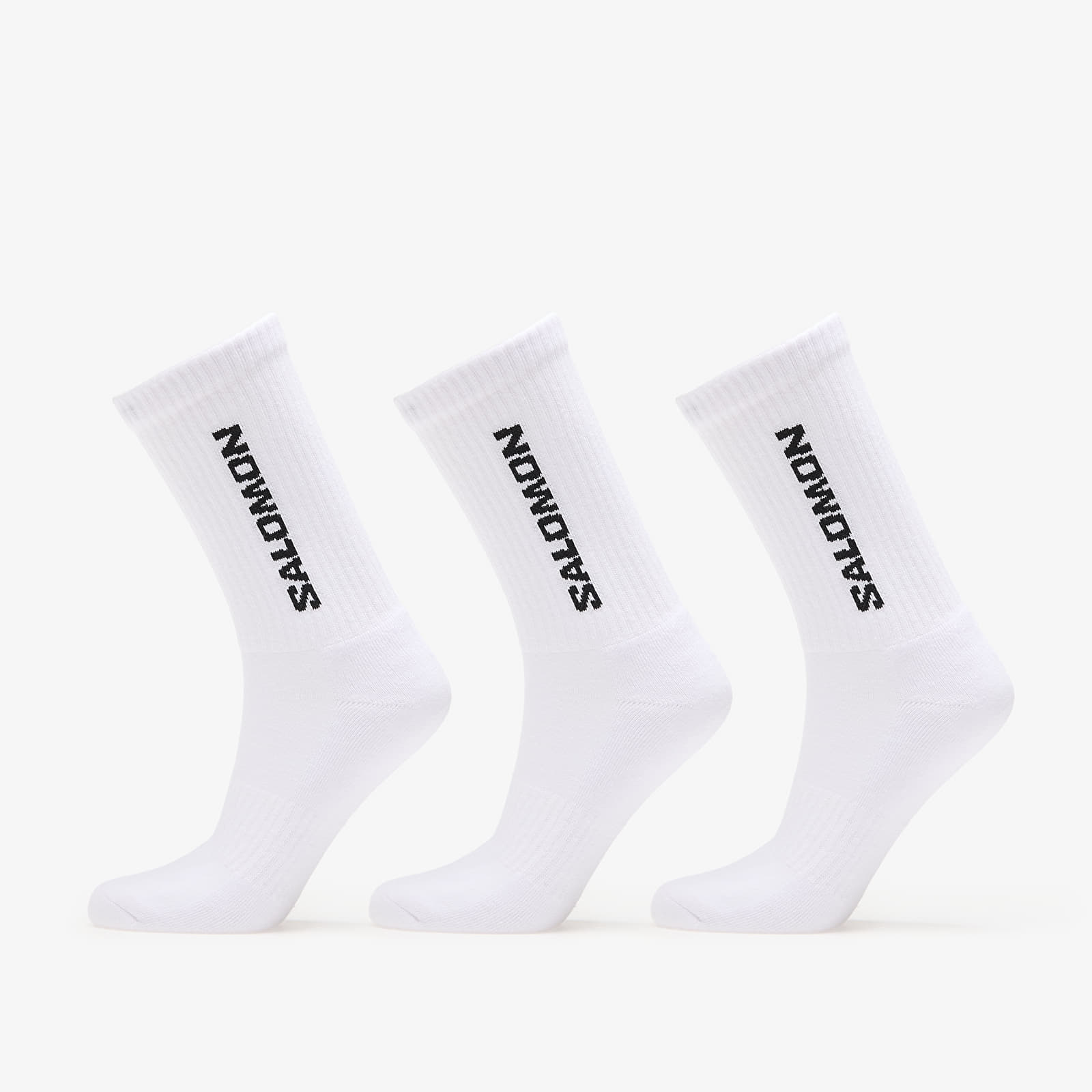 Zoknik Salomon Everyday Crew Socks 3-Pack White/ White
