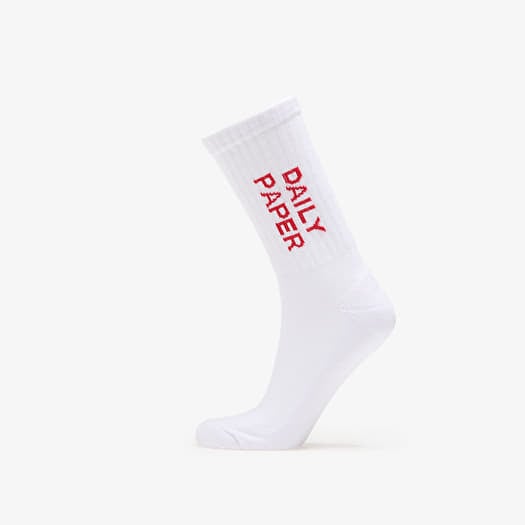 Ponožky Daily Paper Logotype Socks White/ Red