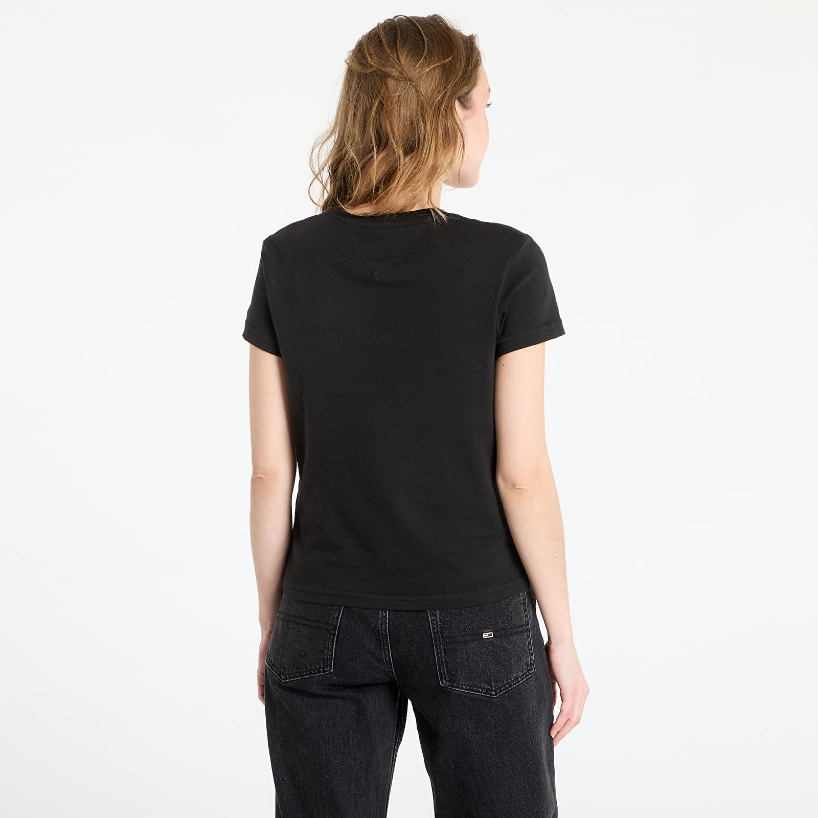 T-shirts Tommy Jeans Regular Floral Varsity Tee Black