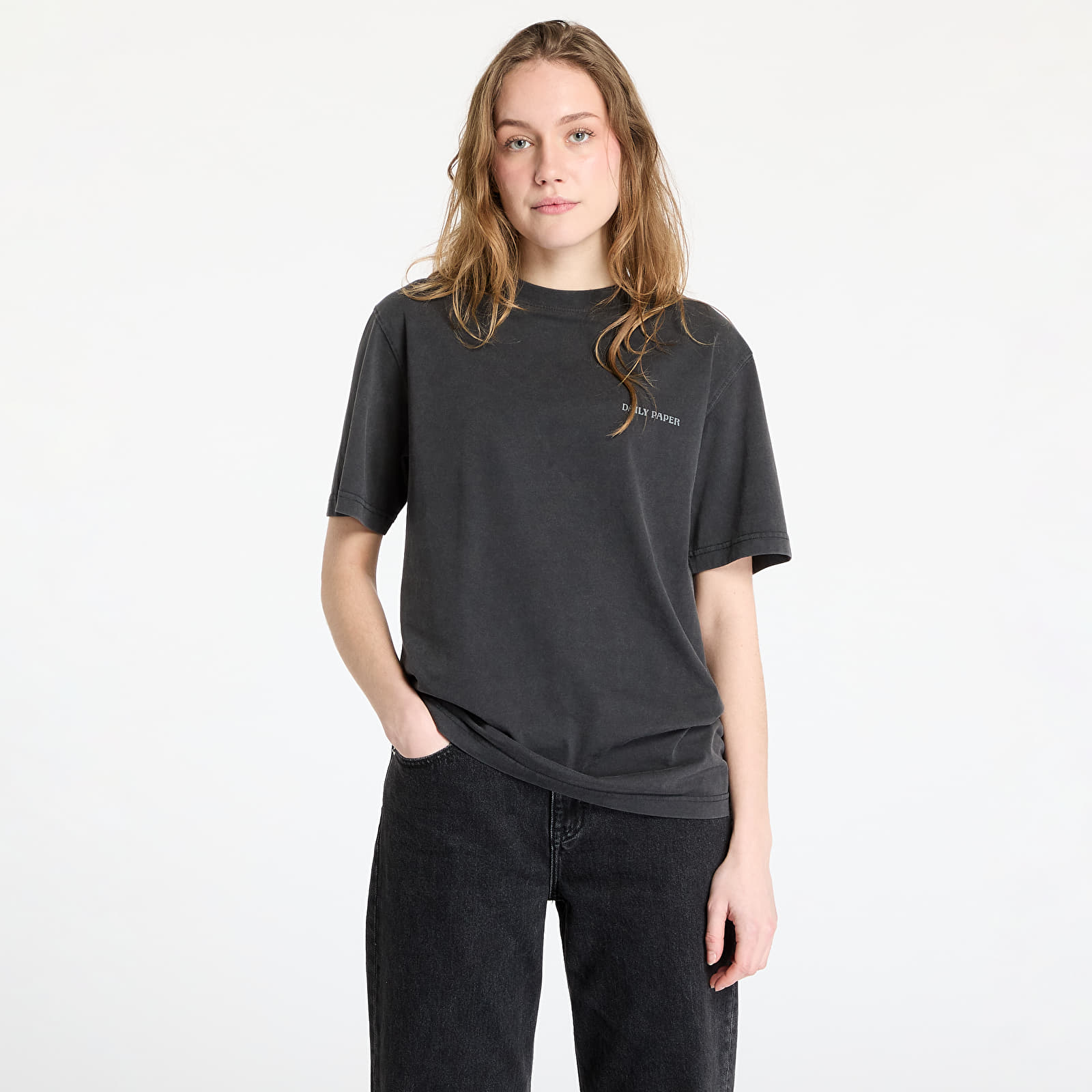 Trička Daily Paper Senses T-Shirt UNISEX Washed Black