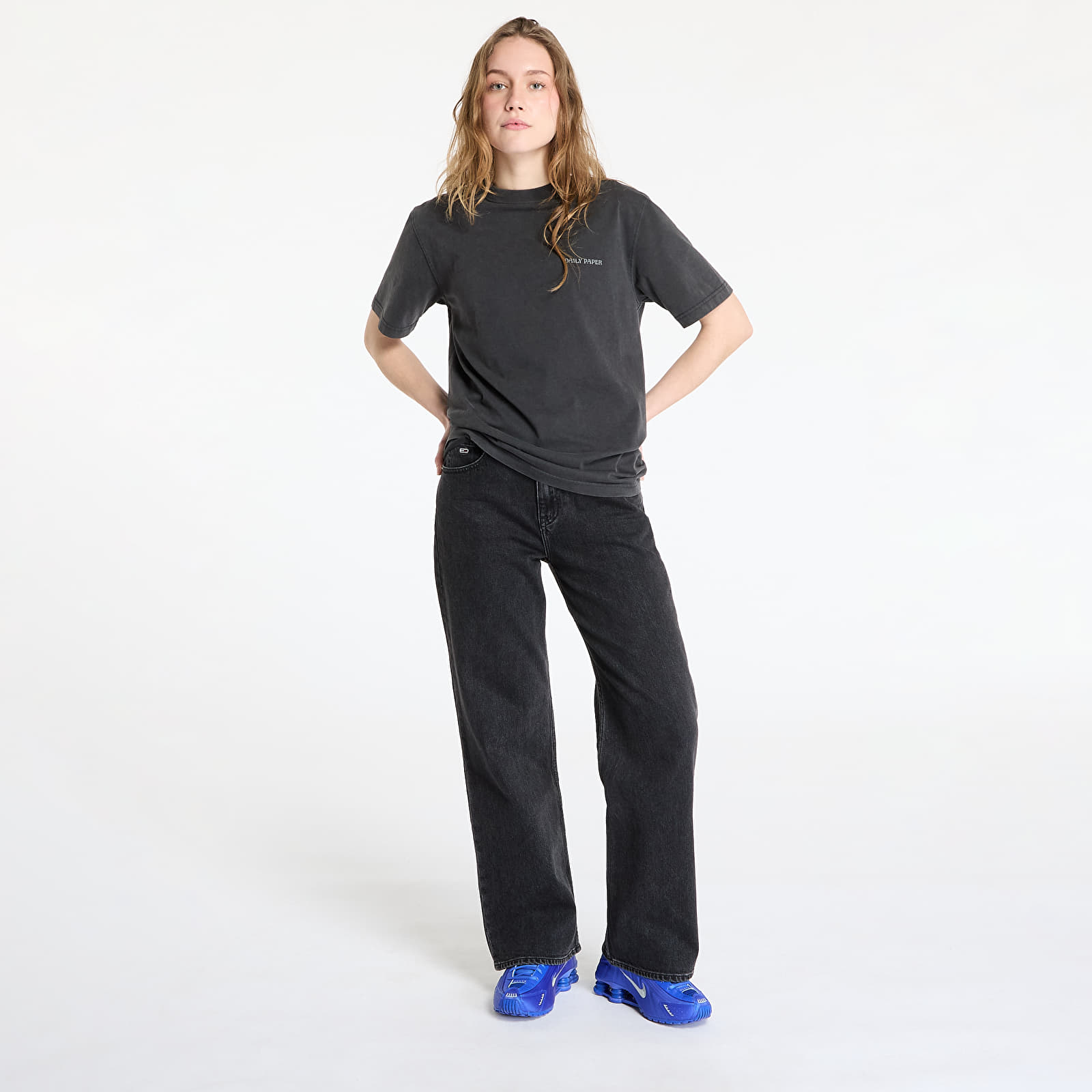 Trička Daily Paper Senses T-Shirt UNISEX Washed Black
