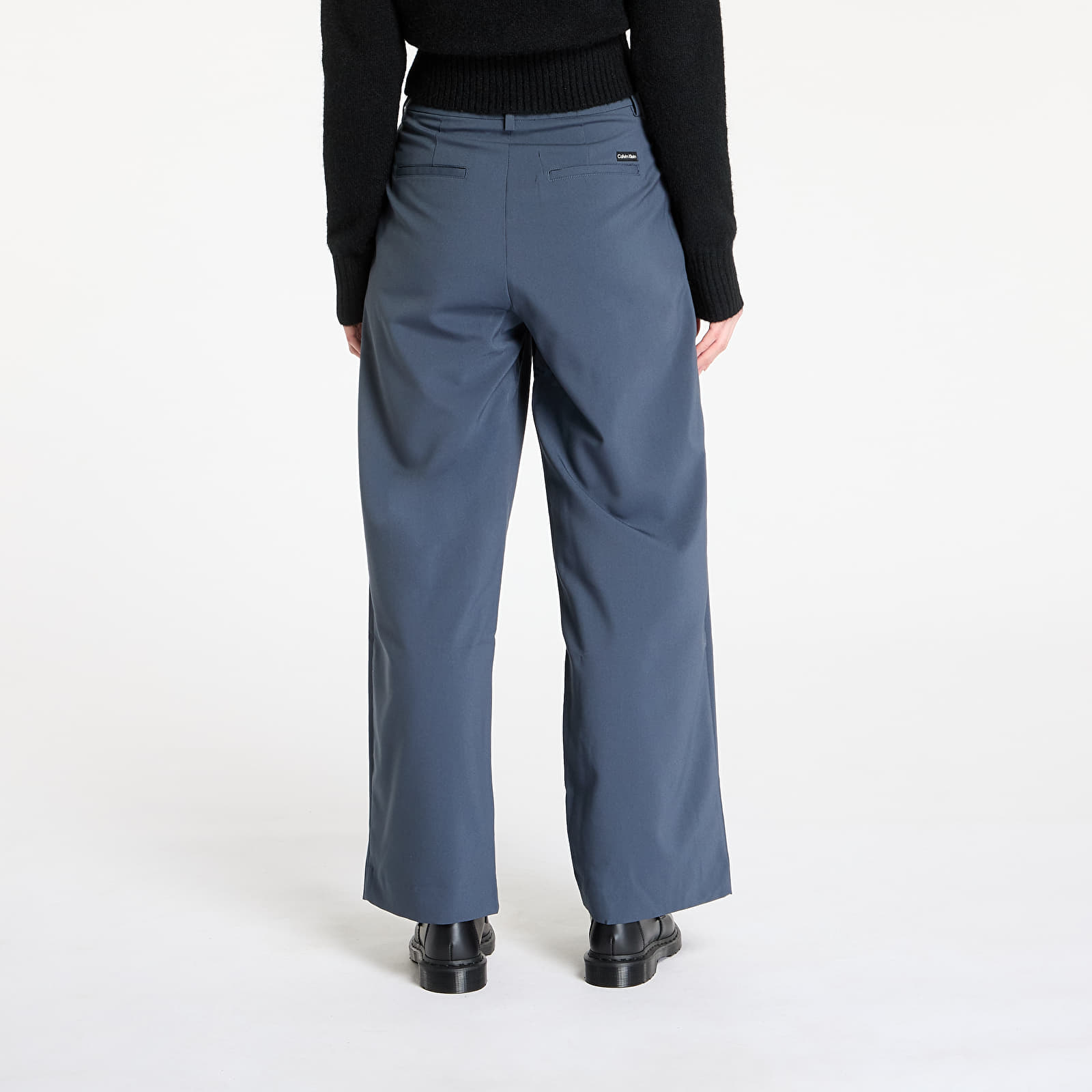 Püksid Calvin Klein Jeans Tailored Wide Leg Pants Blue