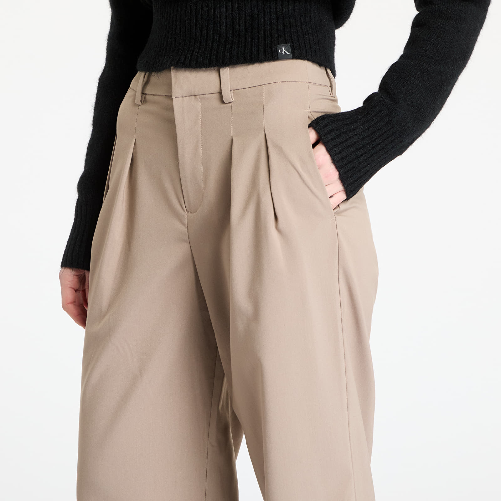 Jeans e pantaloni Calvin Klein Jeans Tailored Wide Leg Pants Gray