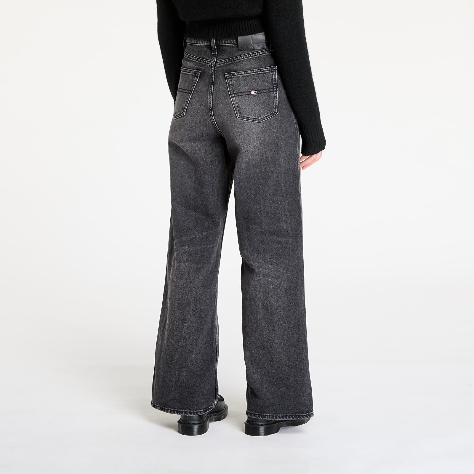 Дънки Tommy Jeans Claire High Rise Wide Jeans Denim Black