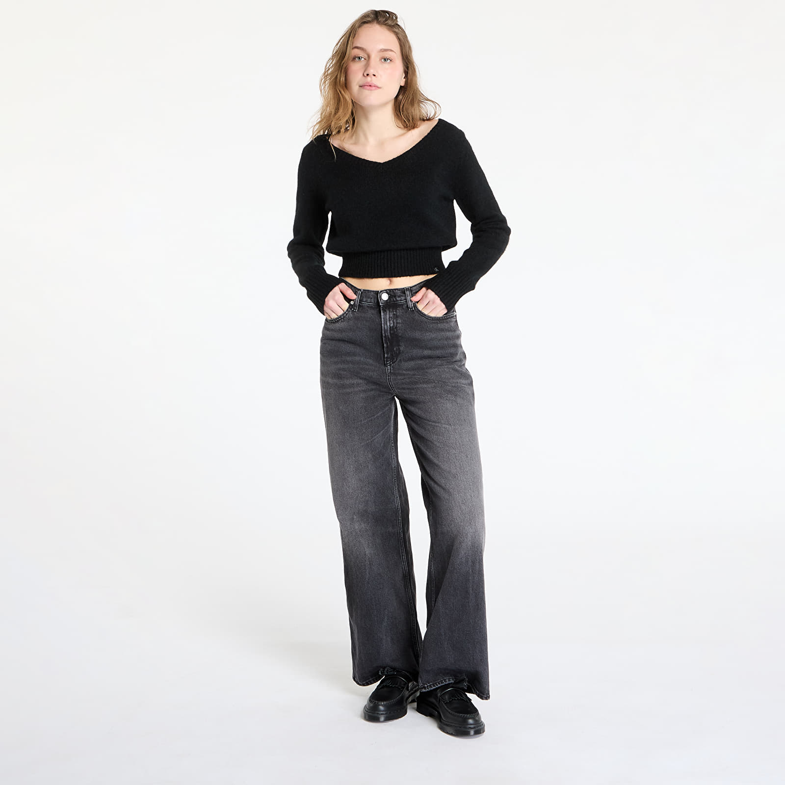 Дънки Tommy Jeans Claire High Rise Wide Jeans Denim Black