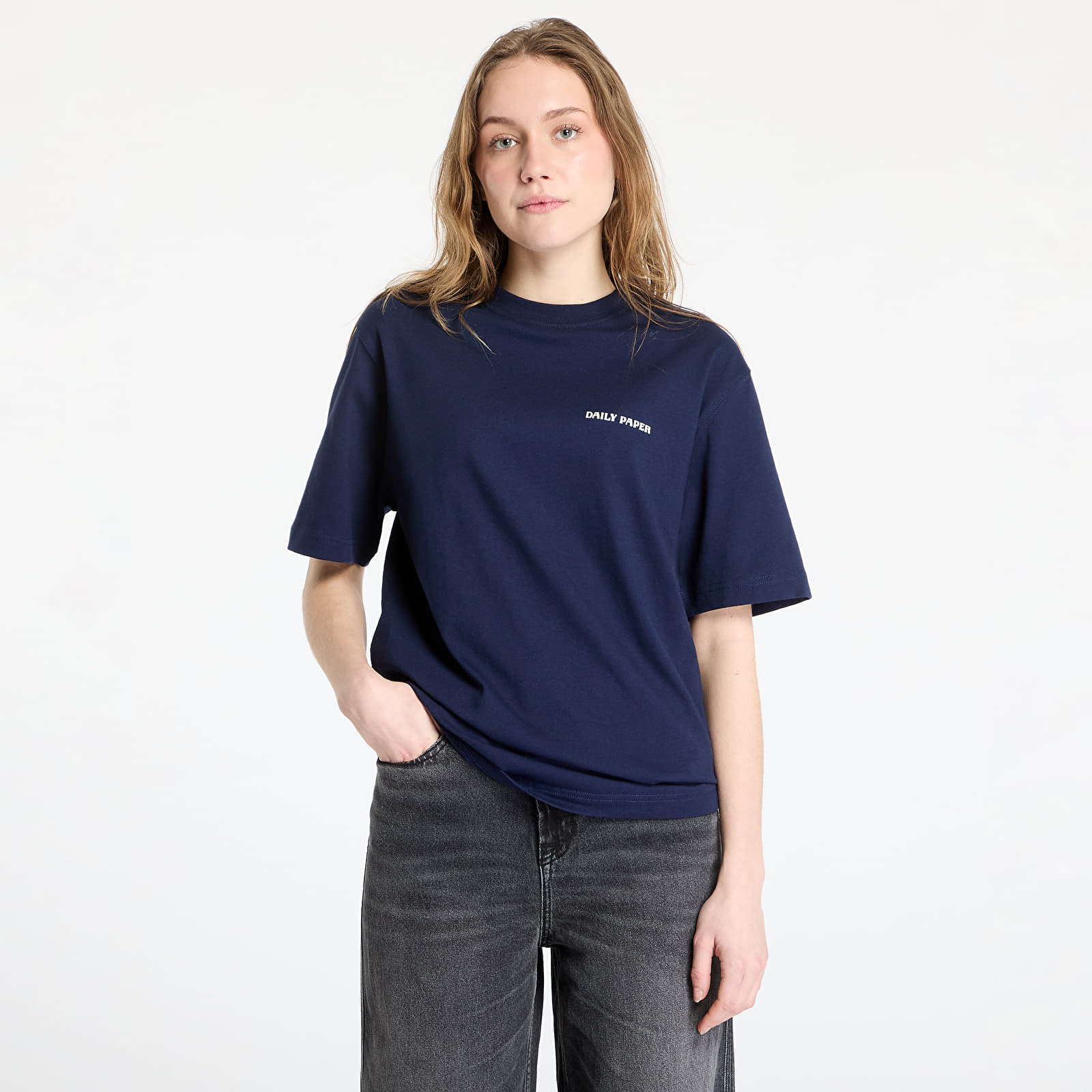 Trička Daily Paper Dias T-Shirt UNISEX Martime Blue